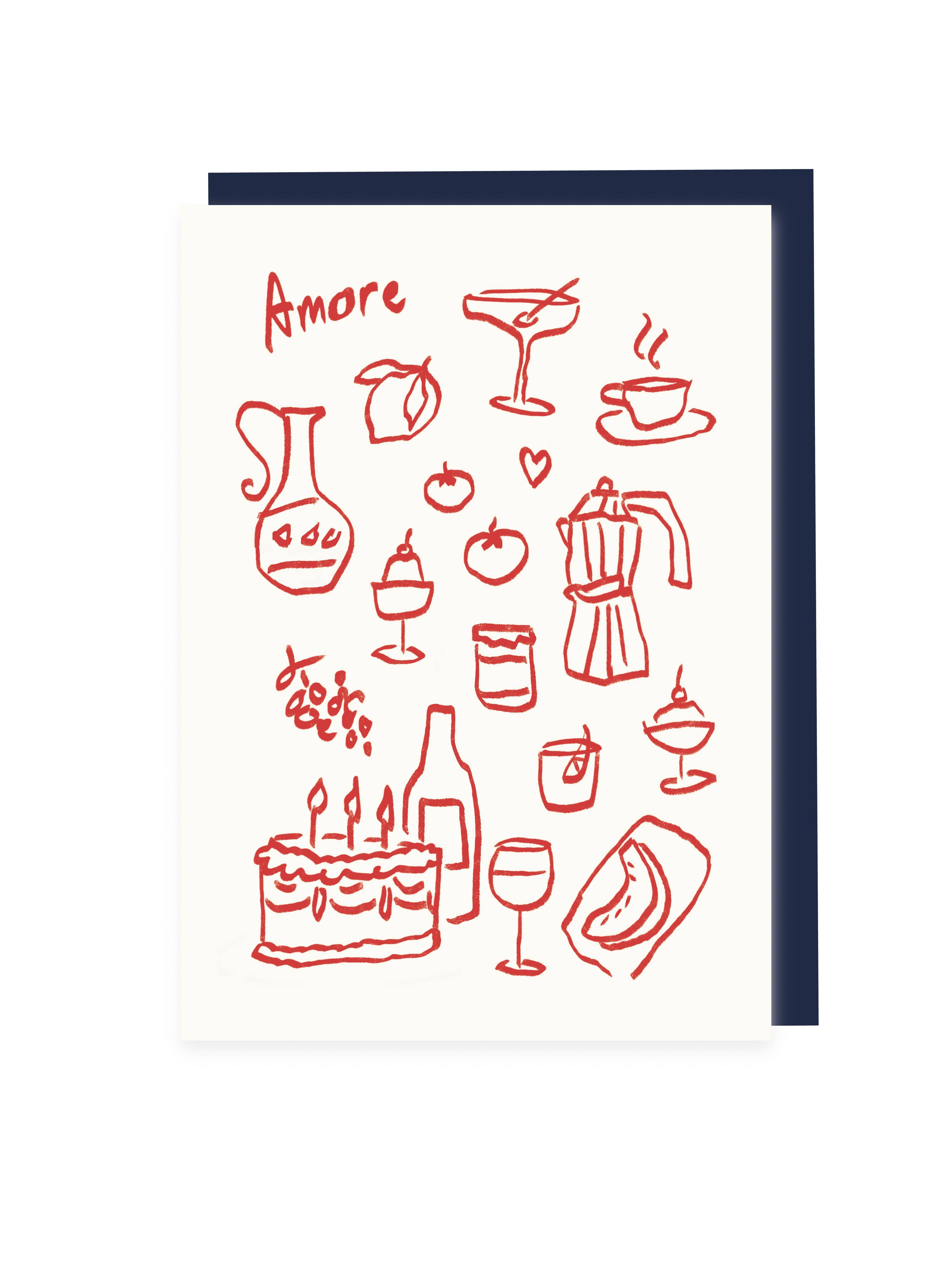 Vida Amore Risograph Card