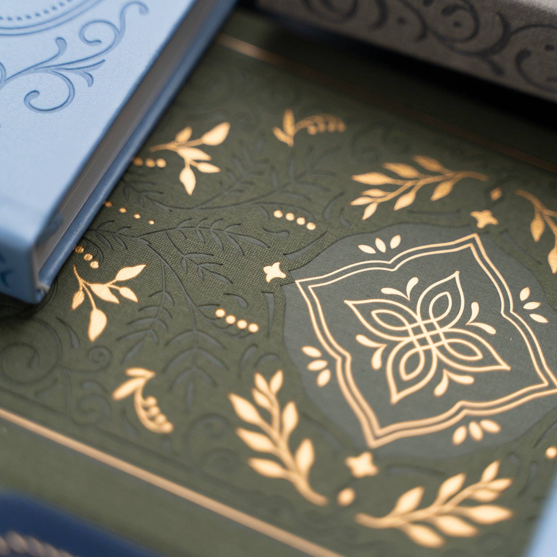 Storybook In Vintage Olive Notebook / Dot Grid