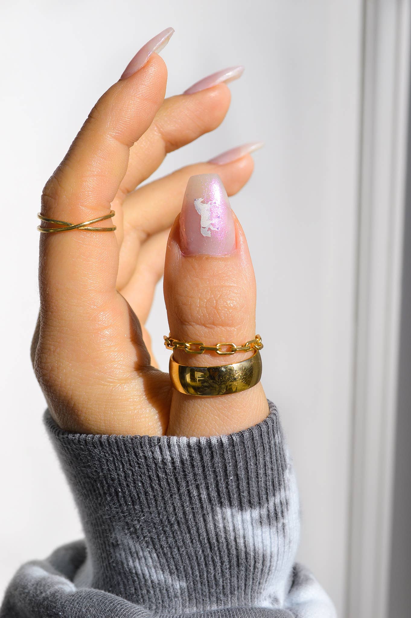 Nail Art Stickers / Pink Pony