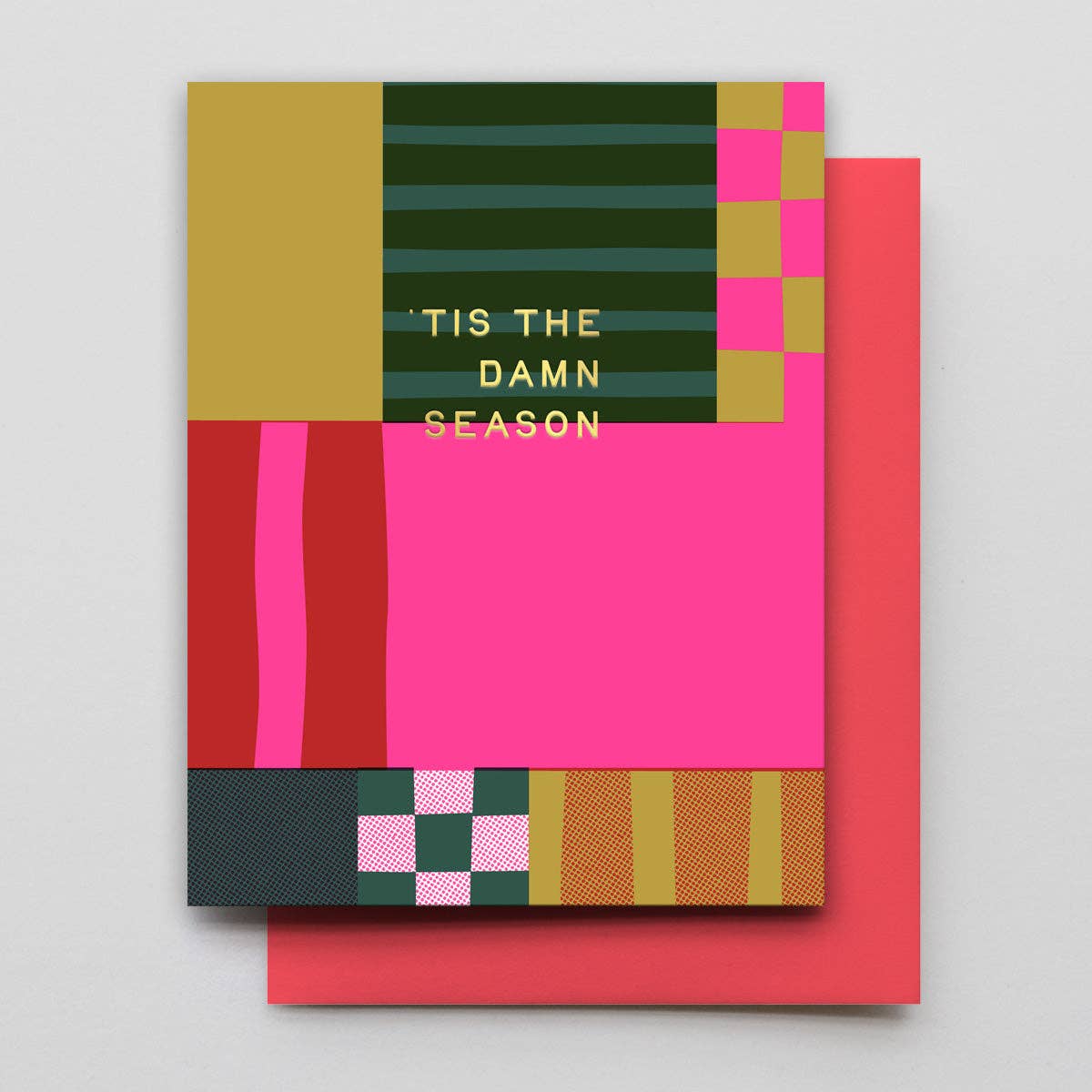 Holiday Season Patchwork Cards / Set of 6