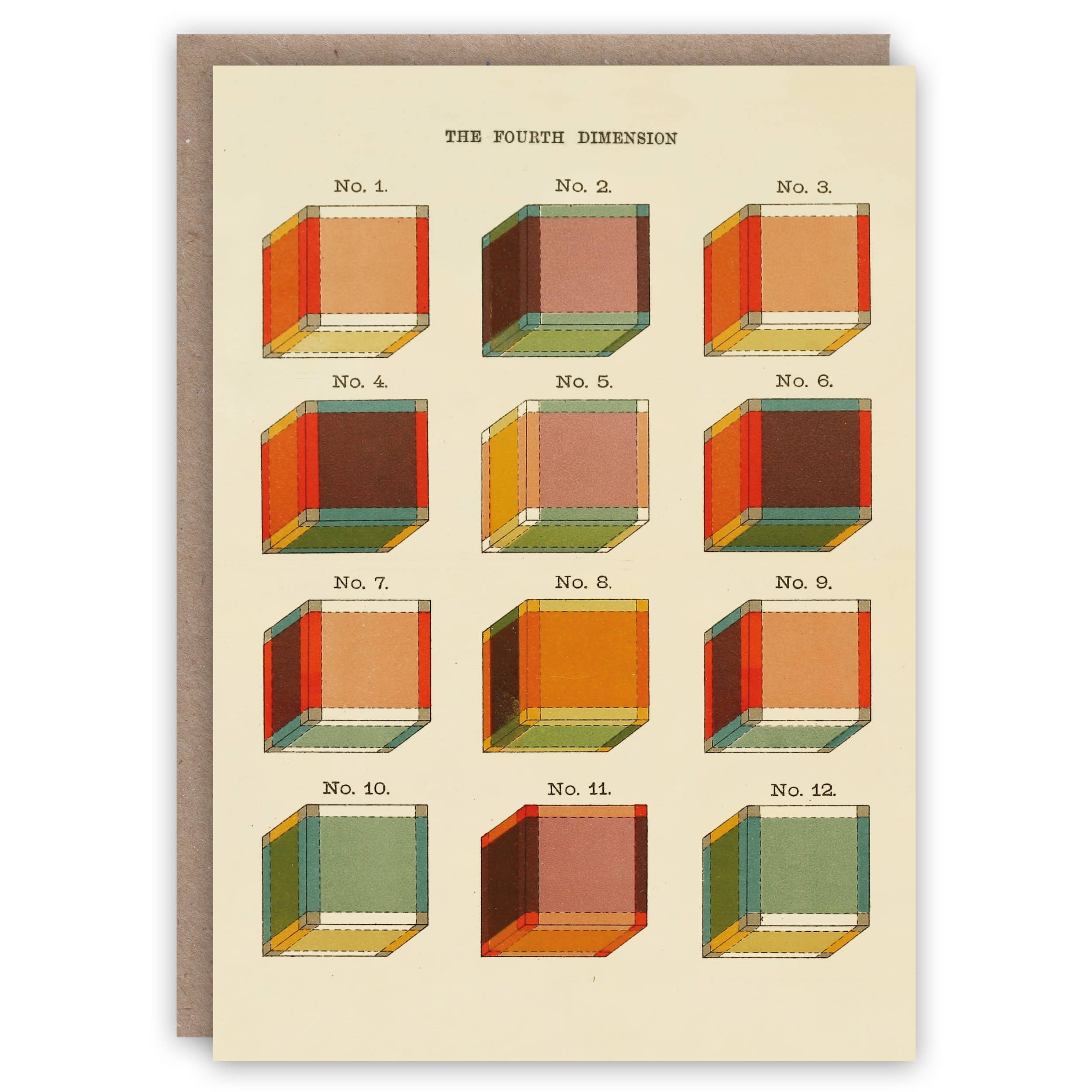 Fourth Dimension greeting card