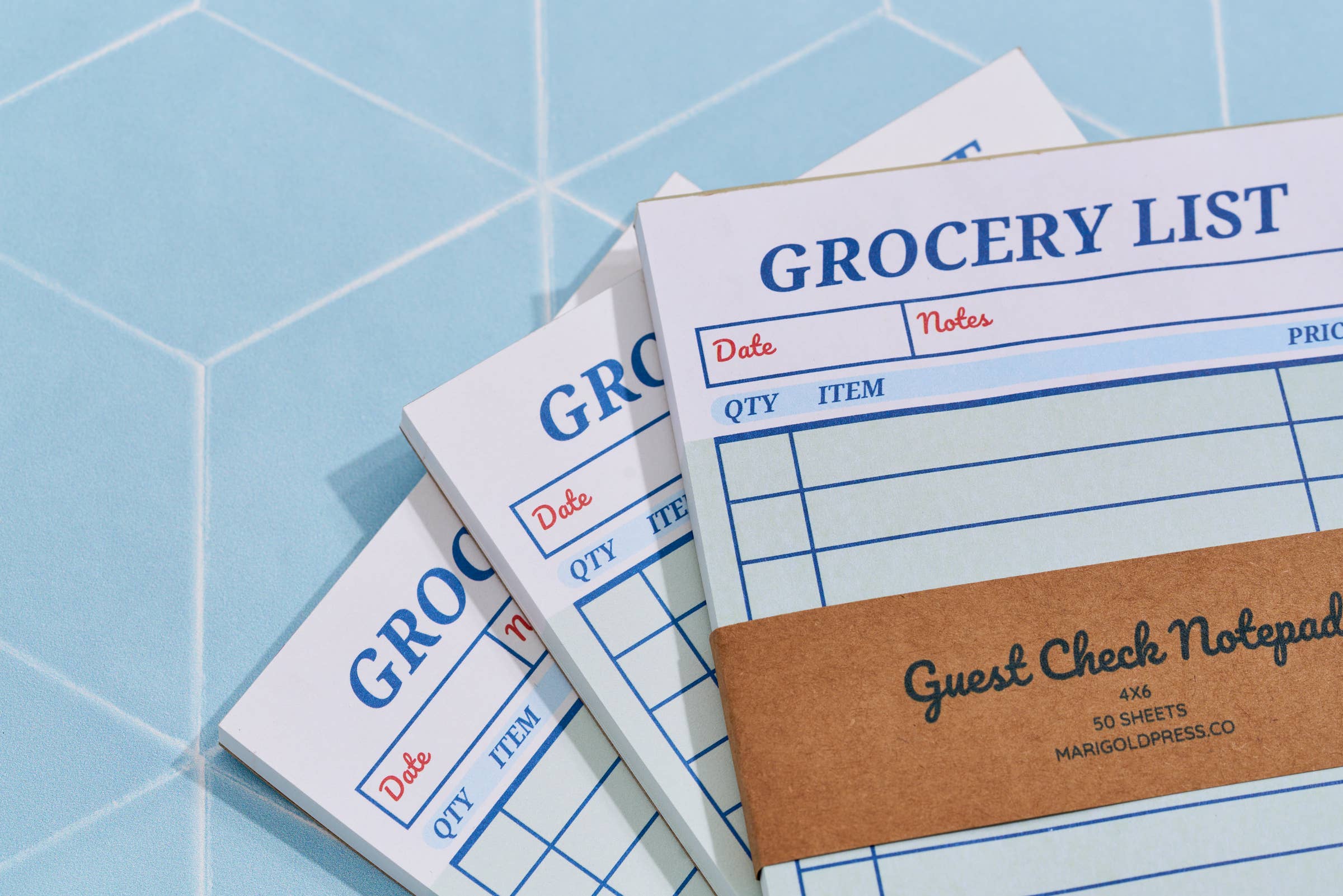 Guest Check Notepad Grocery List