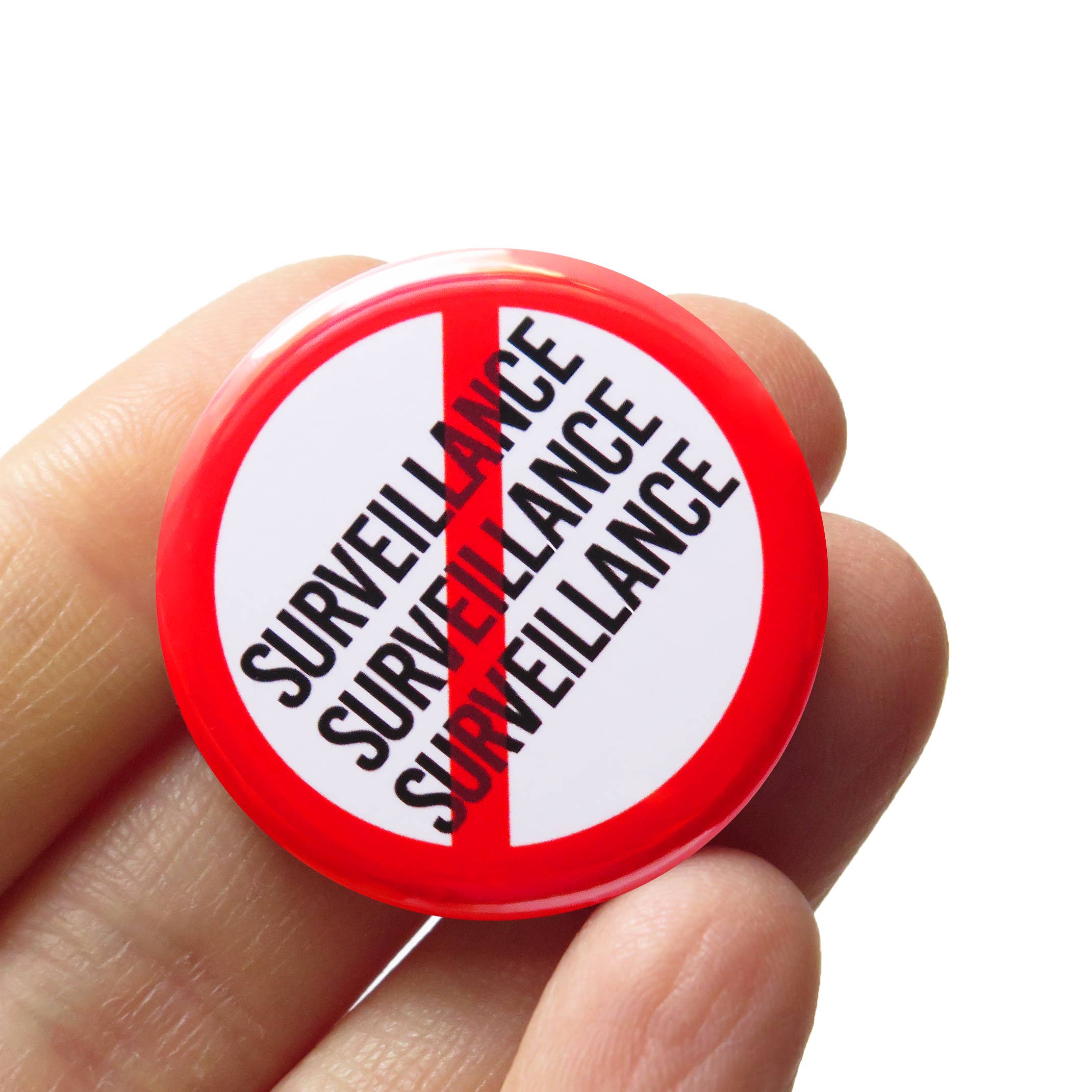Anti-Surveillance State Pinback Button