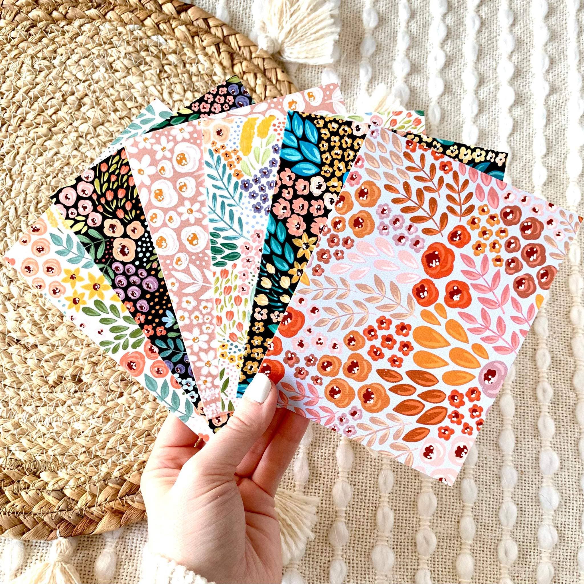 Floral Greeting Cards / Set of 12