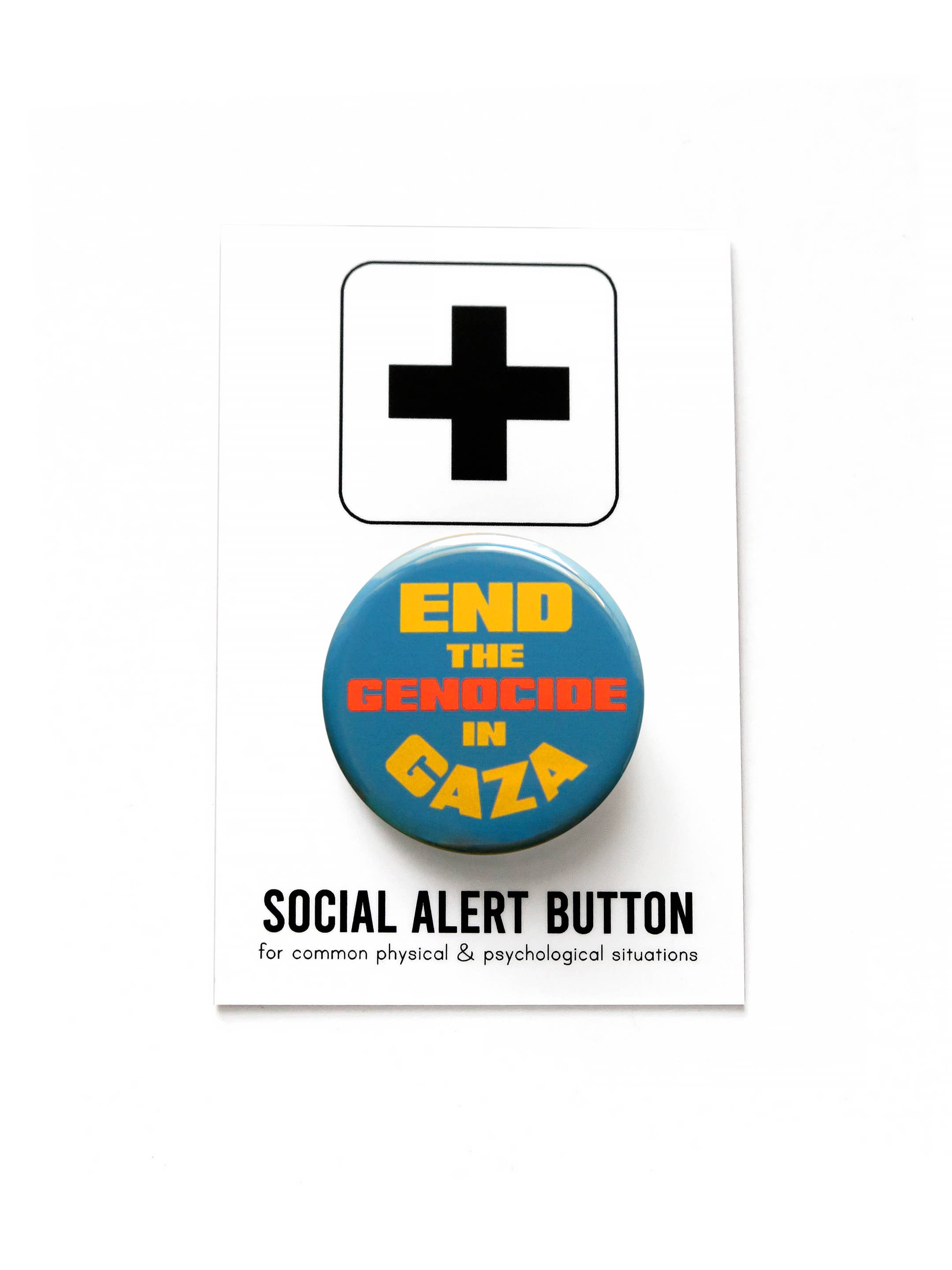 End The Genocide in Gaza Button