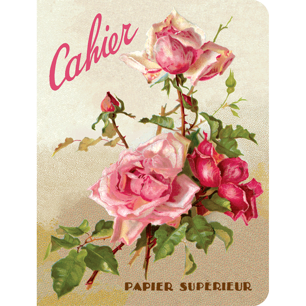 Pink Roses Floral Notebook