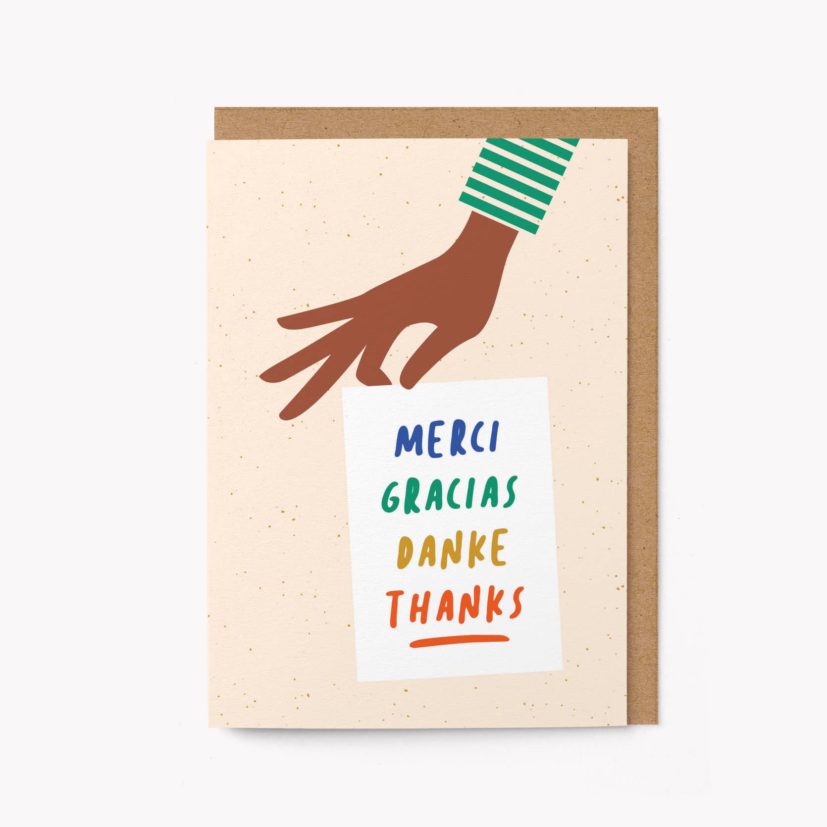 Merci, Gracias, Danke, Thanks Card