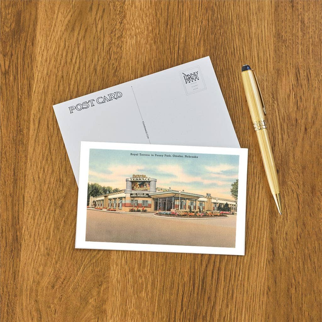 Omaha Peony Park Royal Terrace Postcard