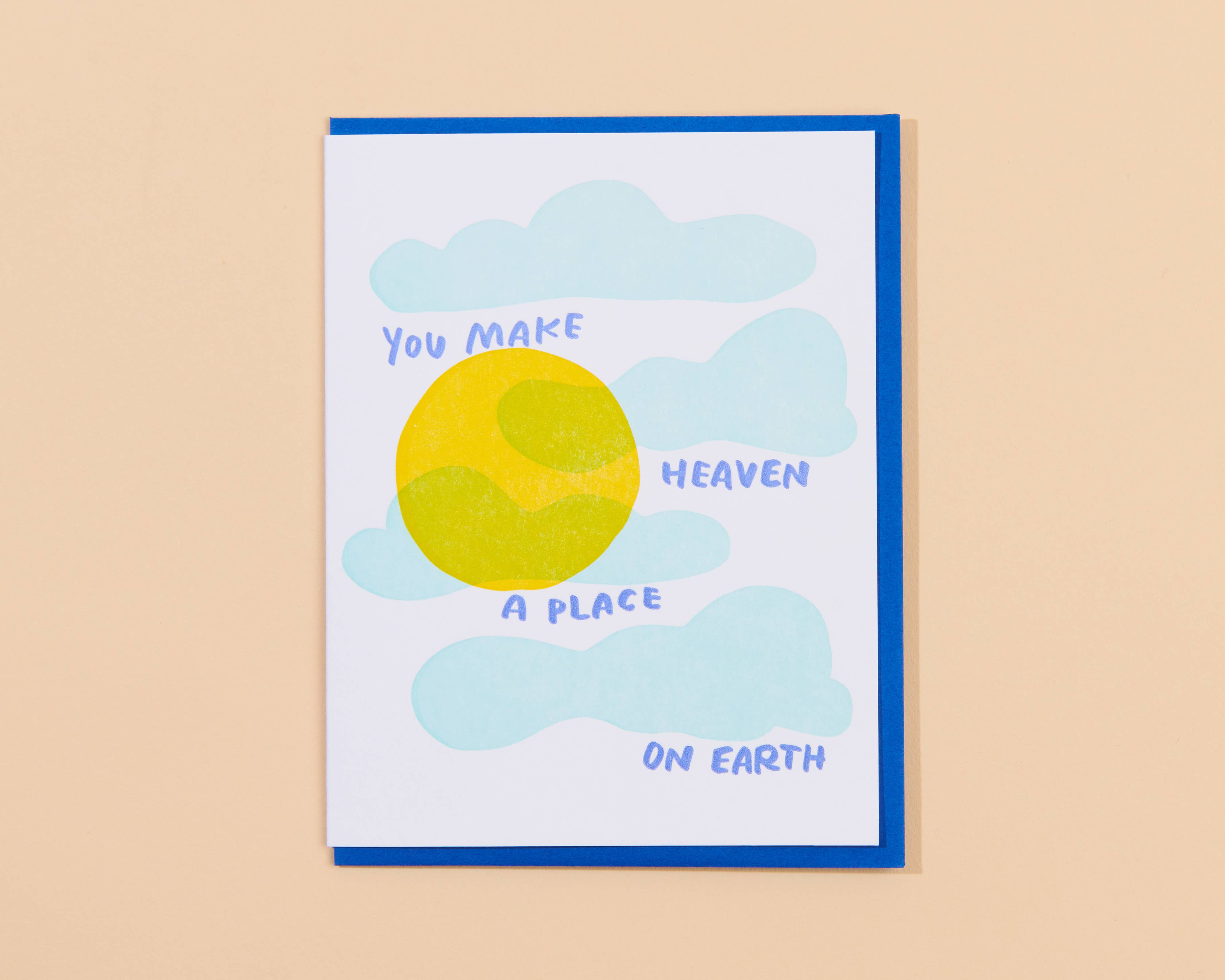Heaven on Earth Anniversary Letterpress Card
