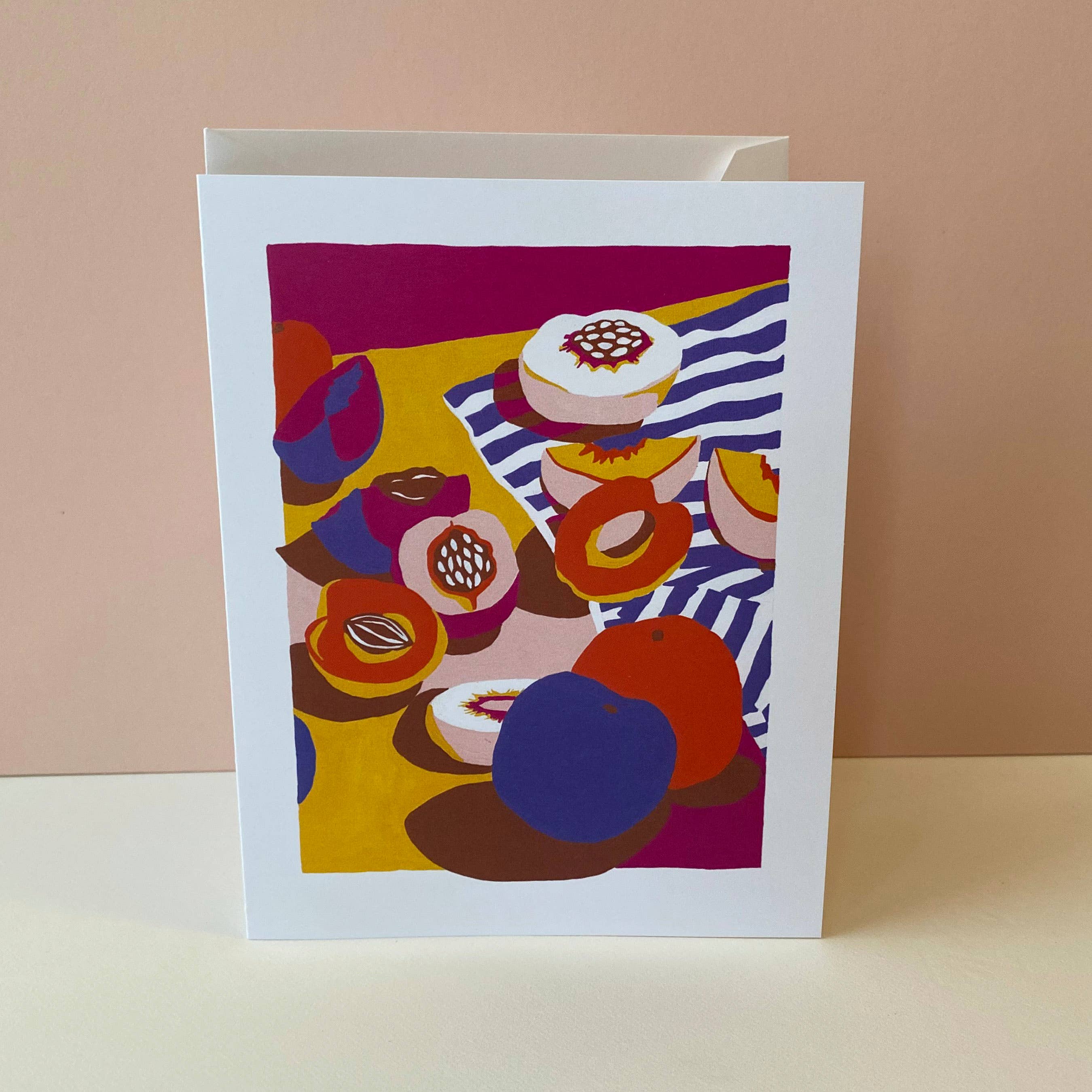 Stone Fruit Greeting Card