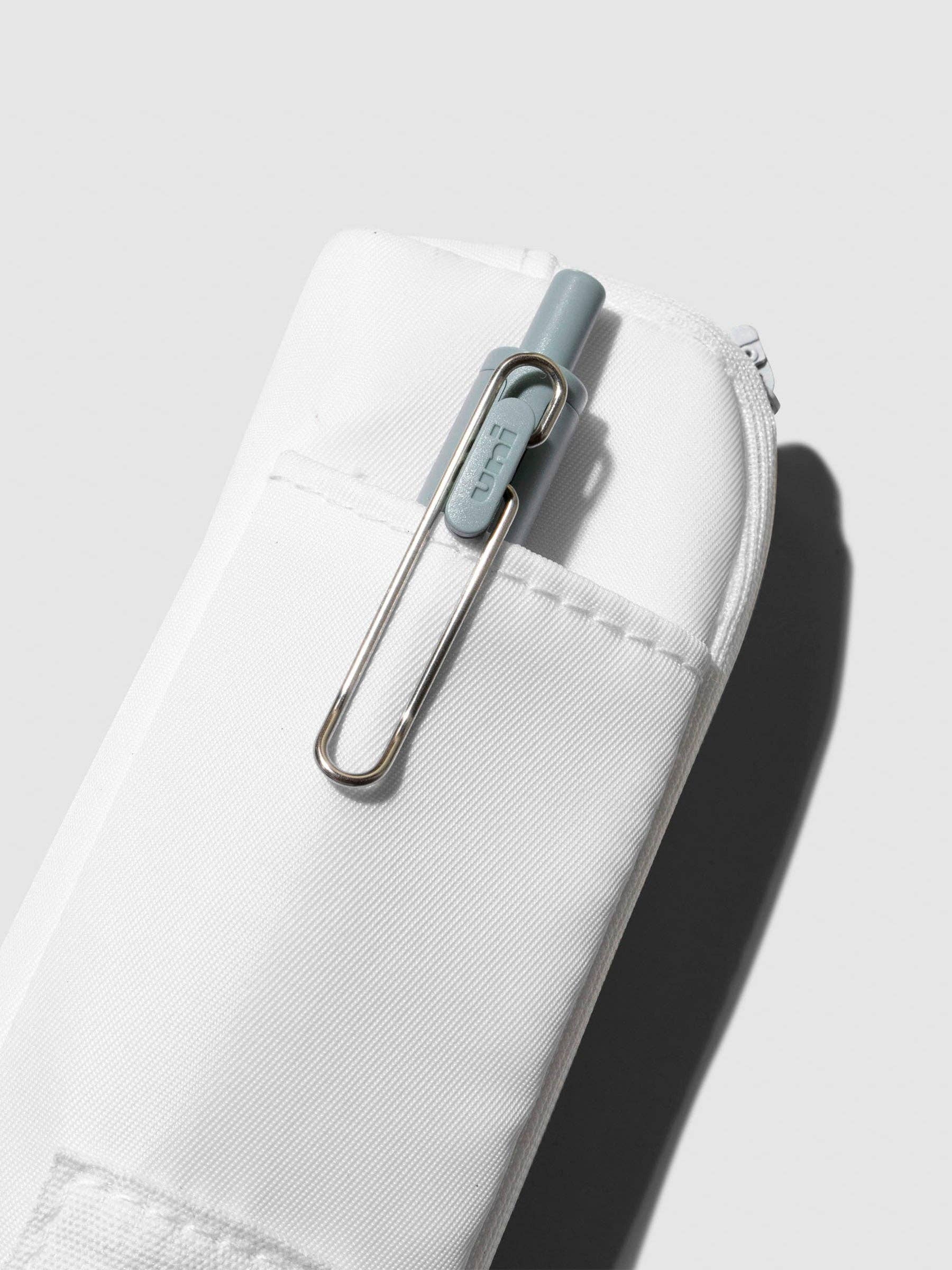 Adjustable Notebook Pouch and Pen Holder / Blanc