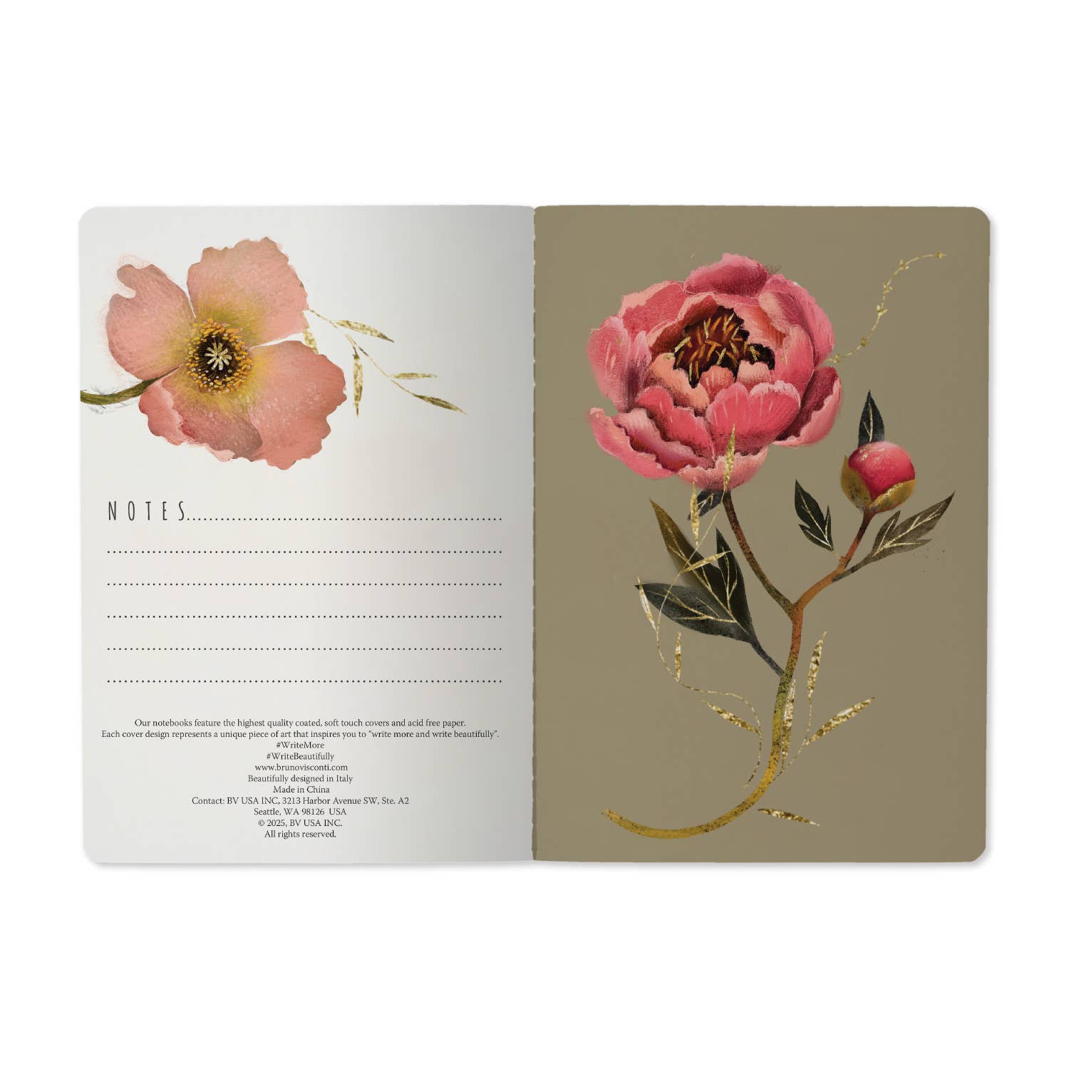 Pink Blossoms A5 Softcover Notebook