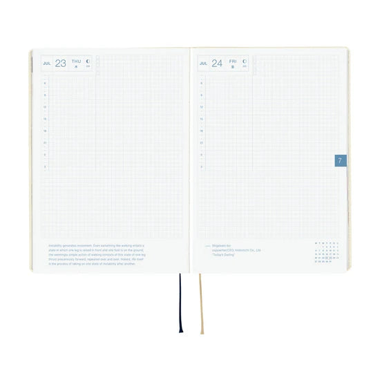Hobonichi Techo 2026 HON A6 / Slash Ivory (Orders Start Aug 31st @ 10pm ET)