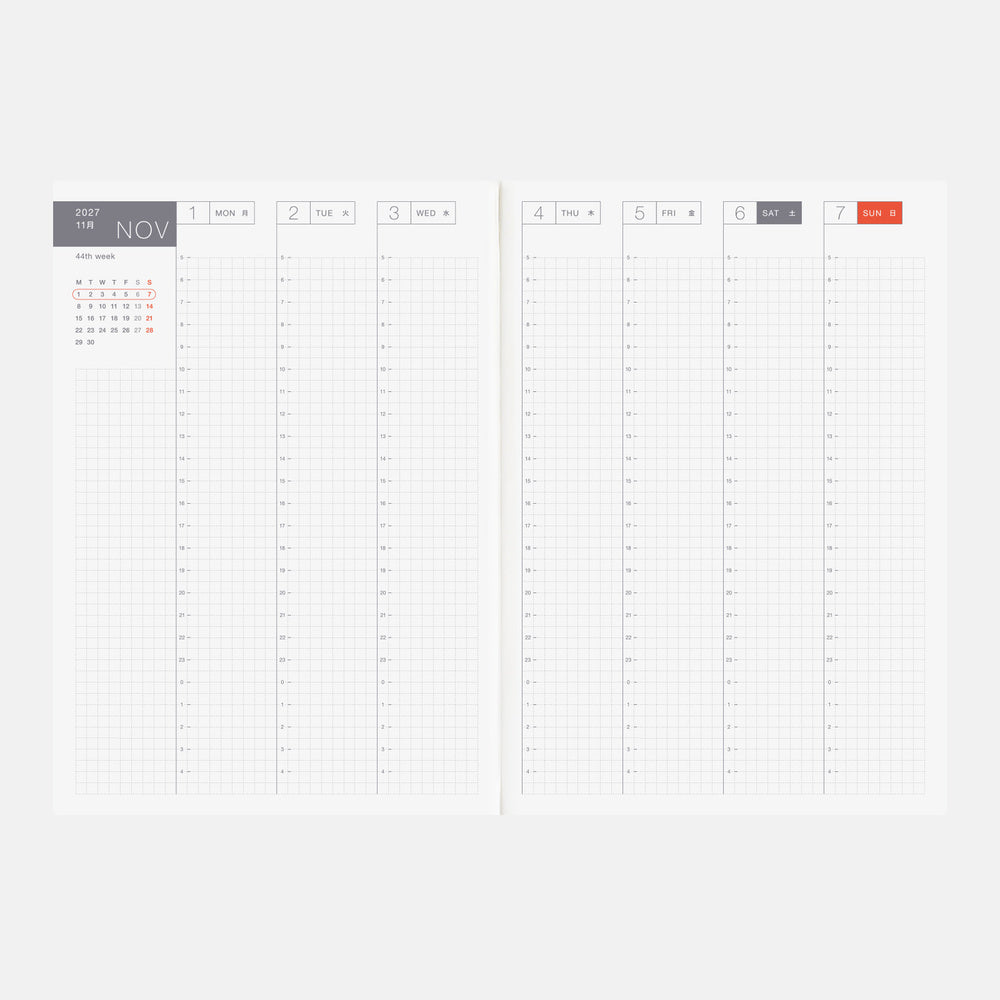 Hobonichi Techo 2027 / A5 Cousin Book / English