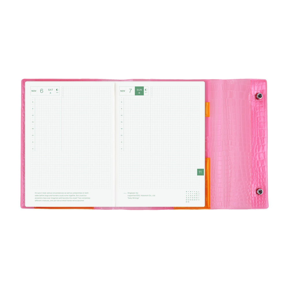 Hobonichi Techo Cover / A5 / beautiful people: Nothing to Hide / Pink