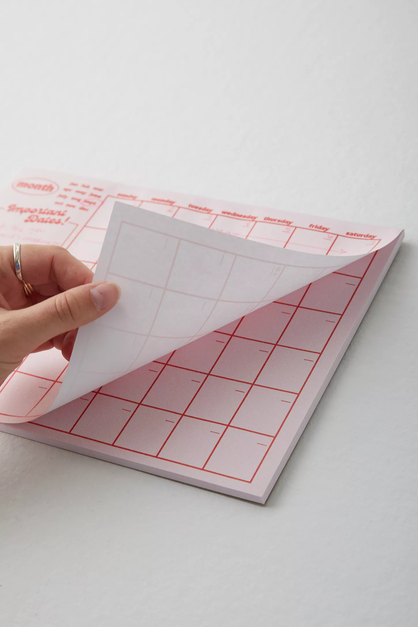 Monthly Grid Notepad