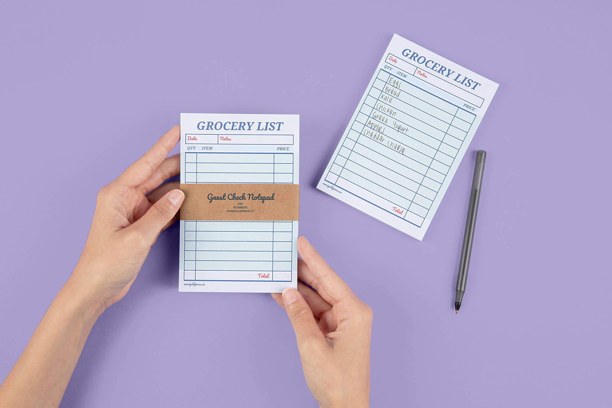 Guest Check Notepad Grocery List