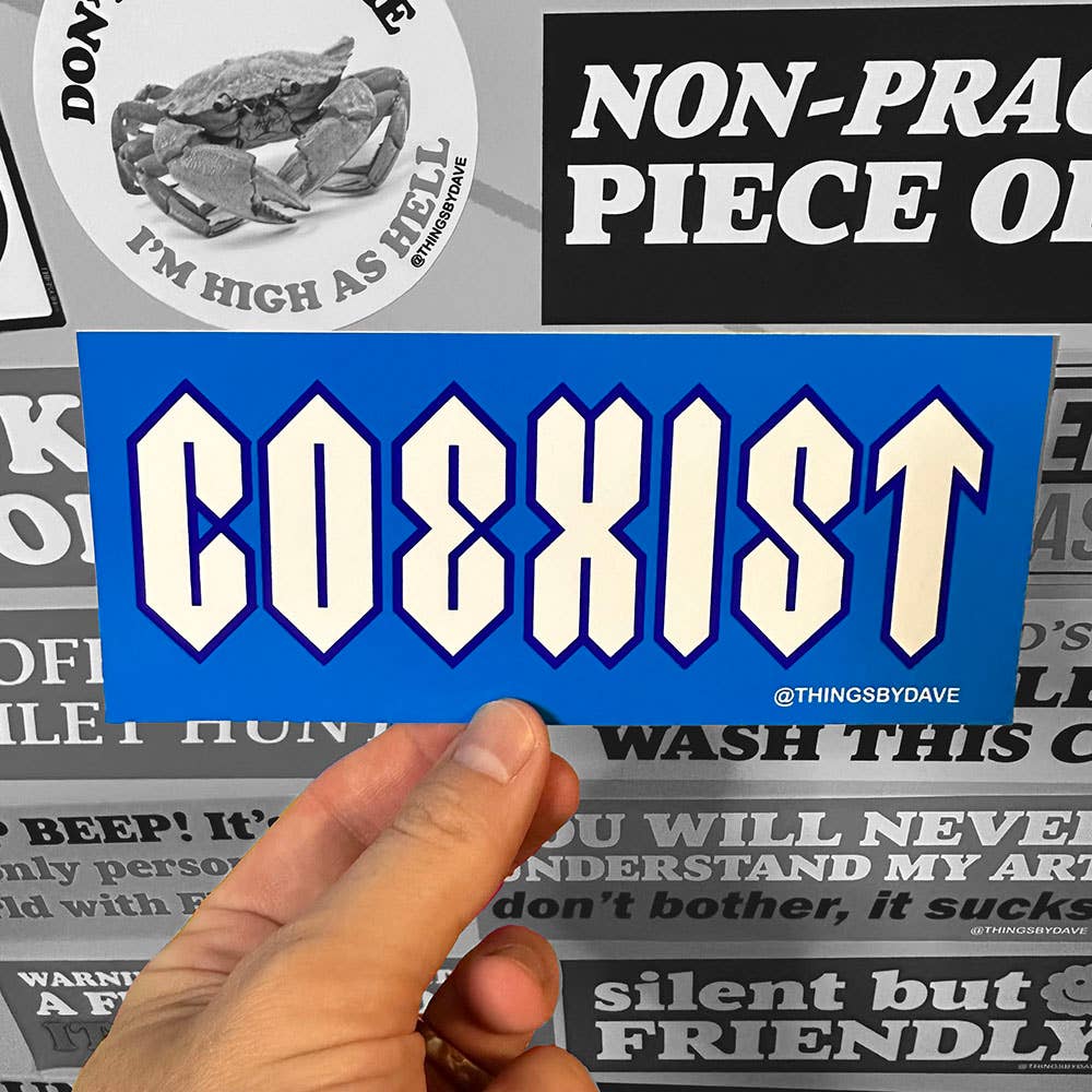COOL COEXIST Bumper Sticker