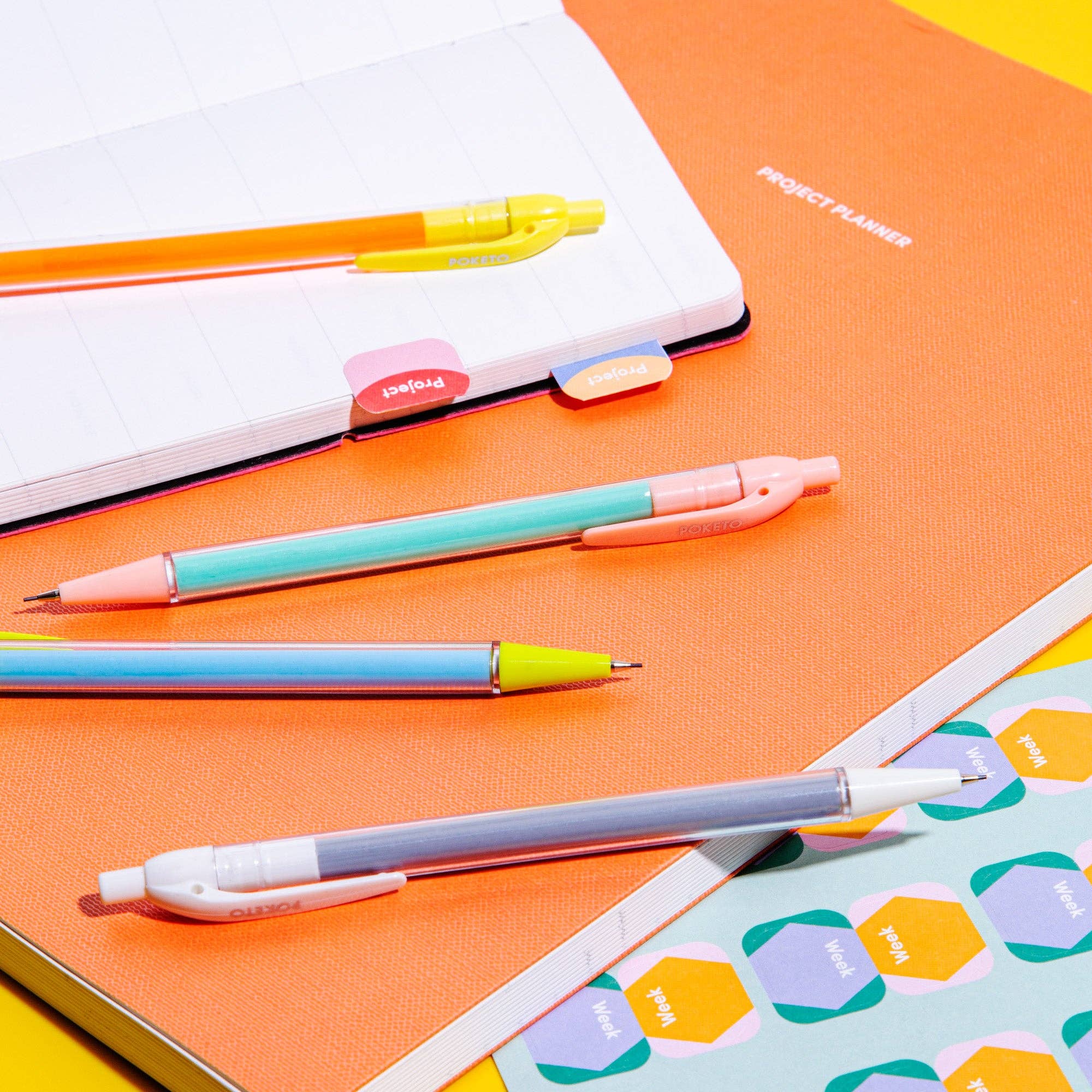 Colorblock Mechanical Pencil / Set of 4