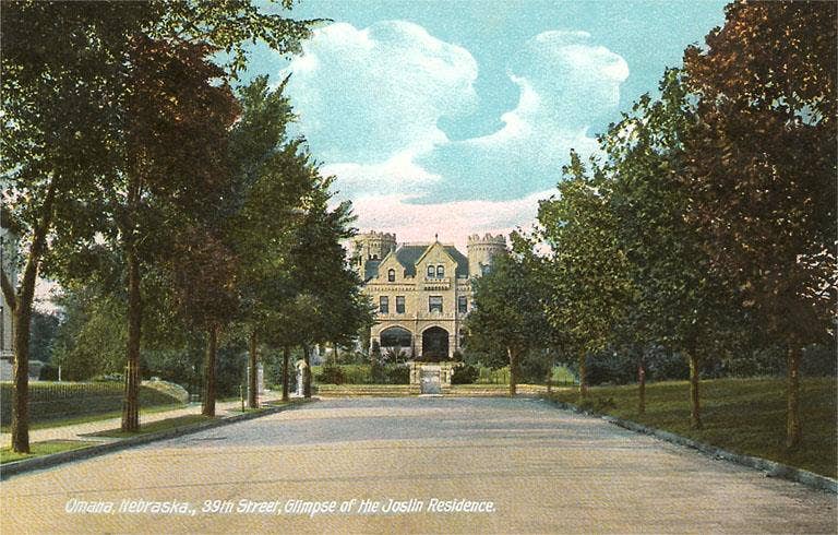 Omaha Joslyn Residence Postcard