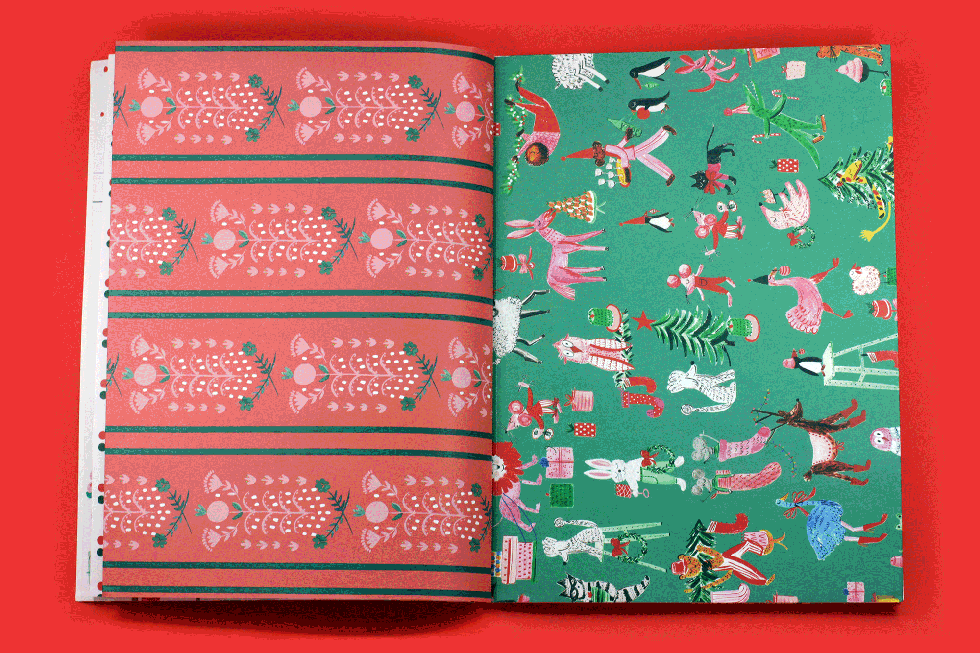 Very Delightful Holiday Wrapping Paper Book