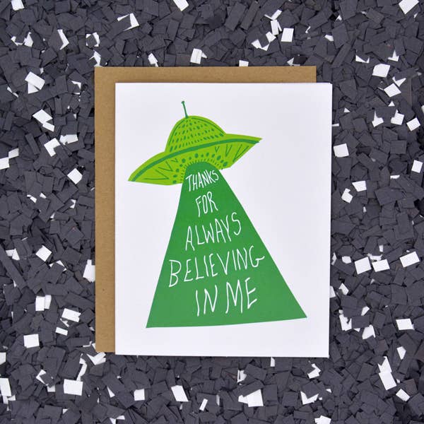 UFO Thank You Card