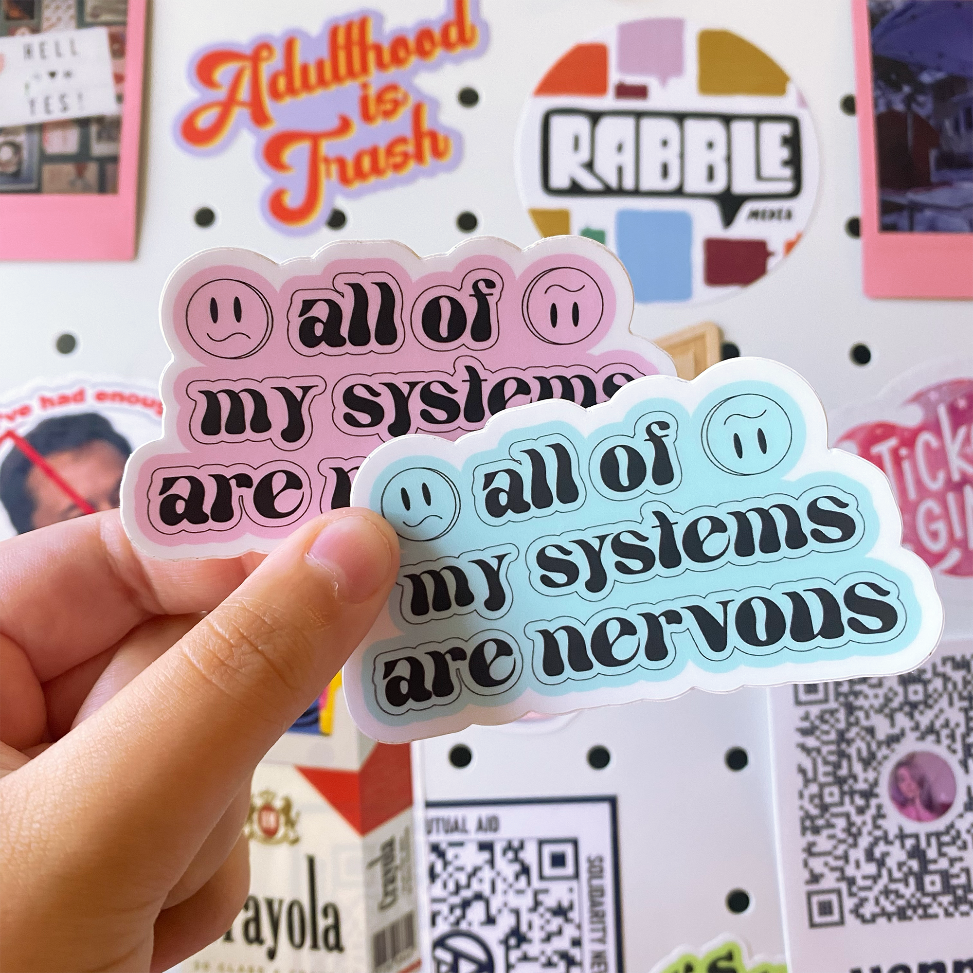 All my systems are nervous sticker