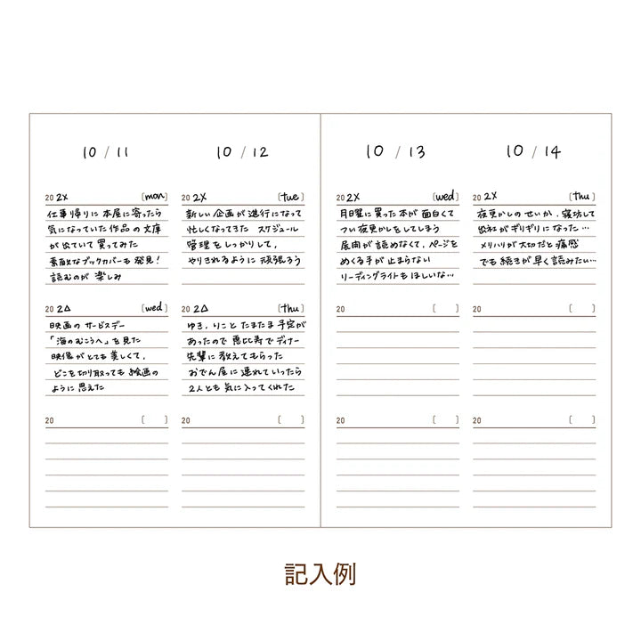 Daigo Easy Journal / Free-Date Three-Year Diary / B6 / Pink