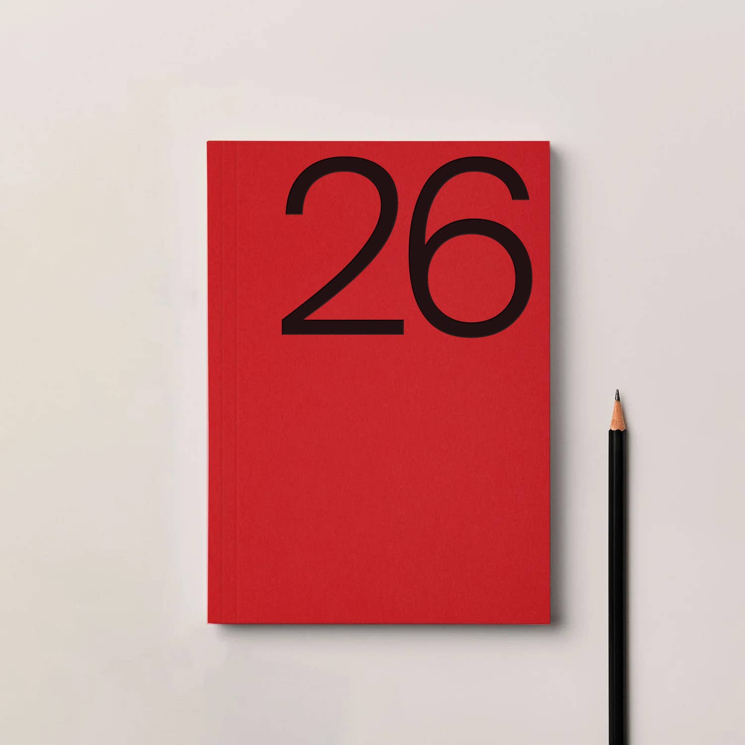 Red 2026 Planner with Black Foiled Cover