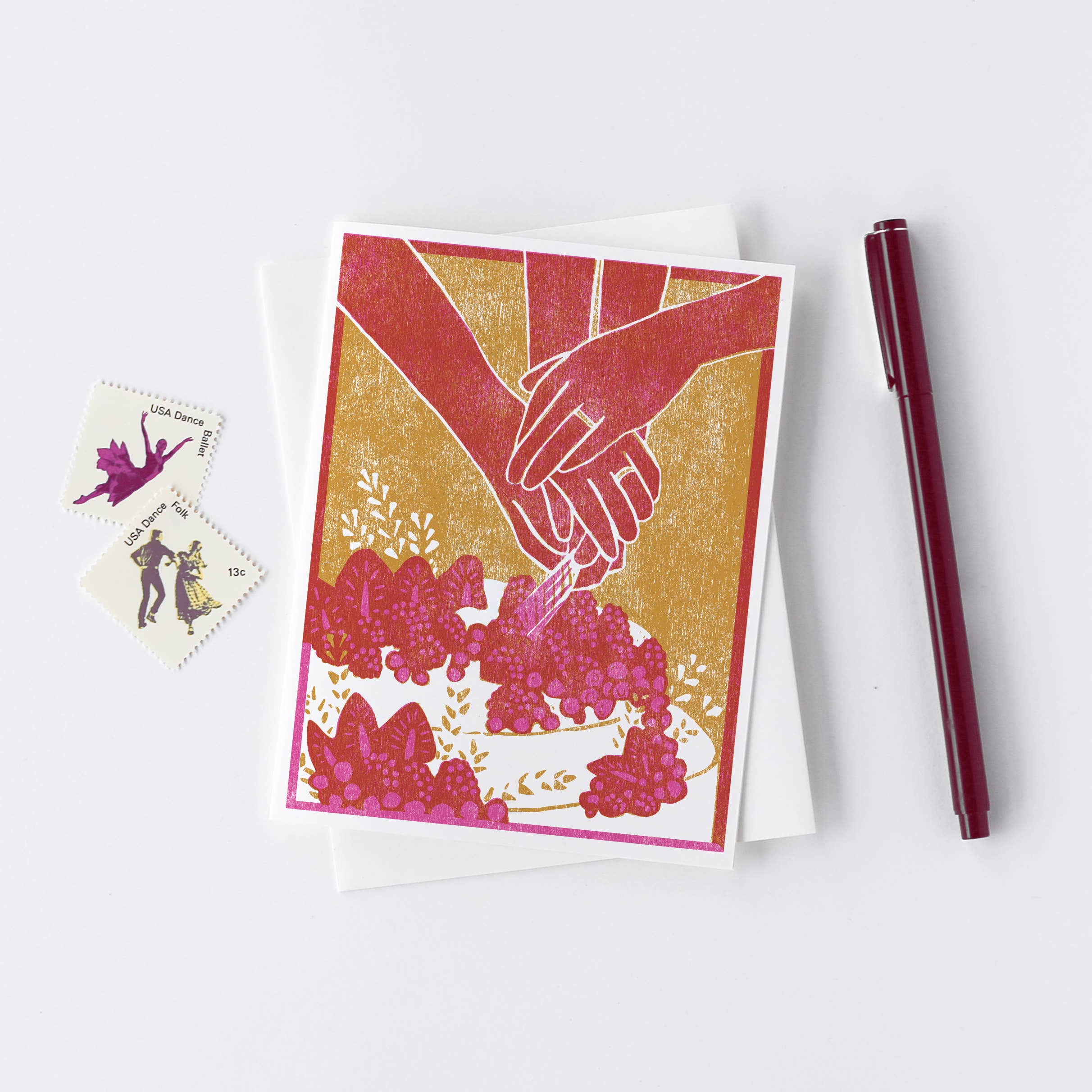 Cutting the Cake Letterpress Card
