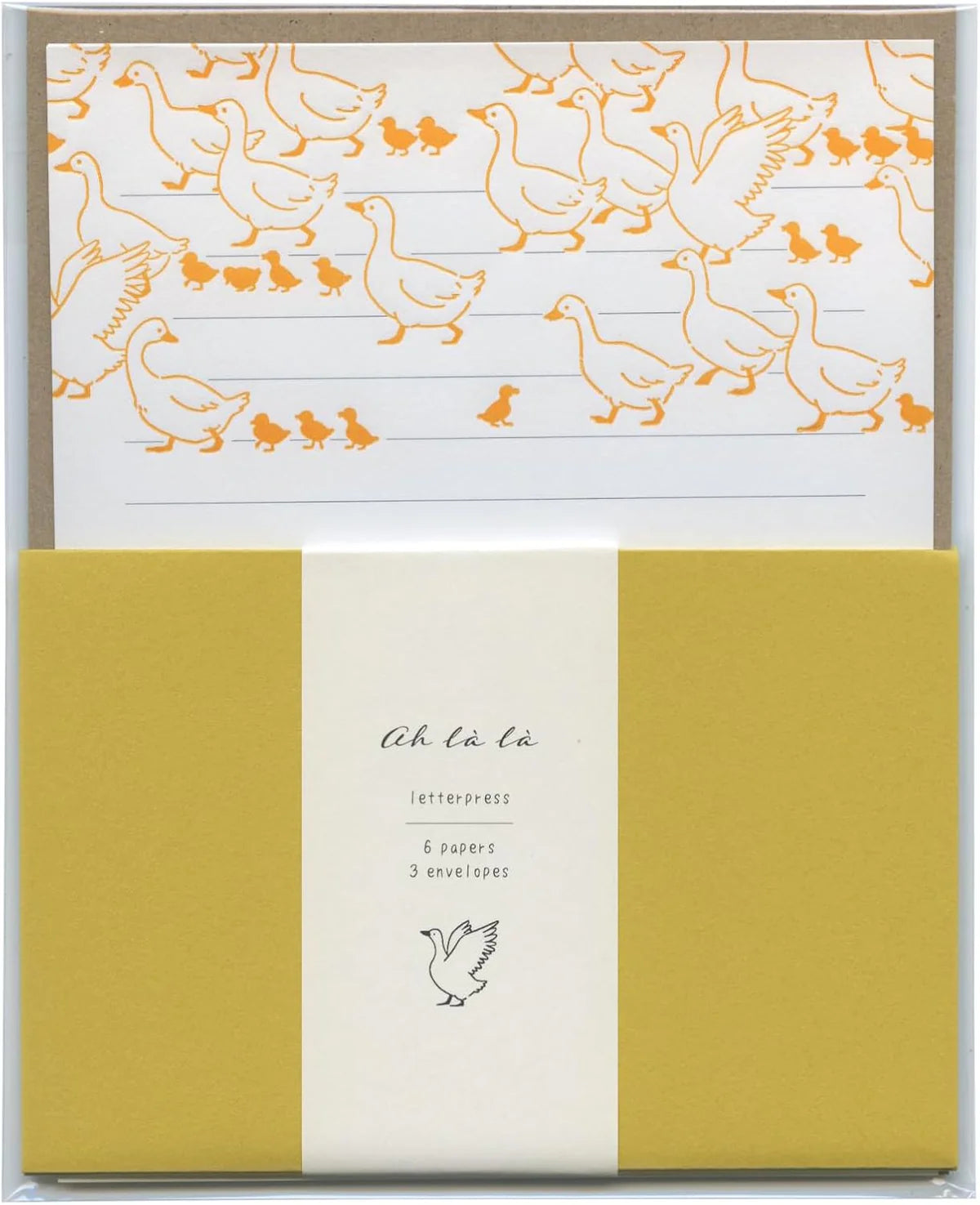 Letterpress Letter Set / Ducks