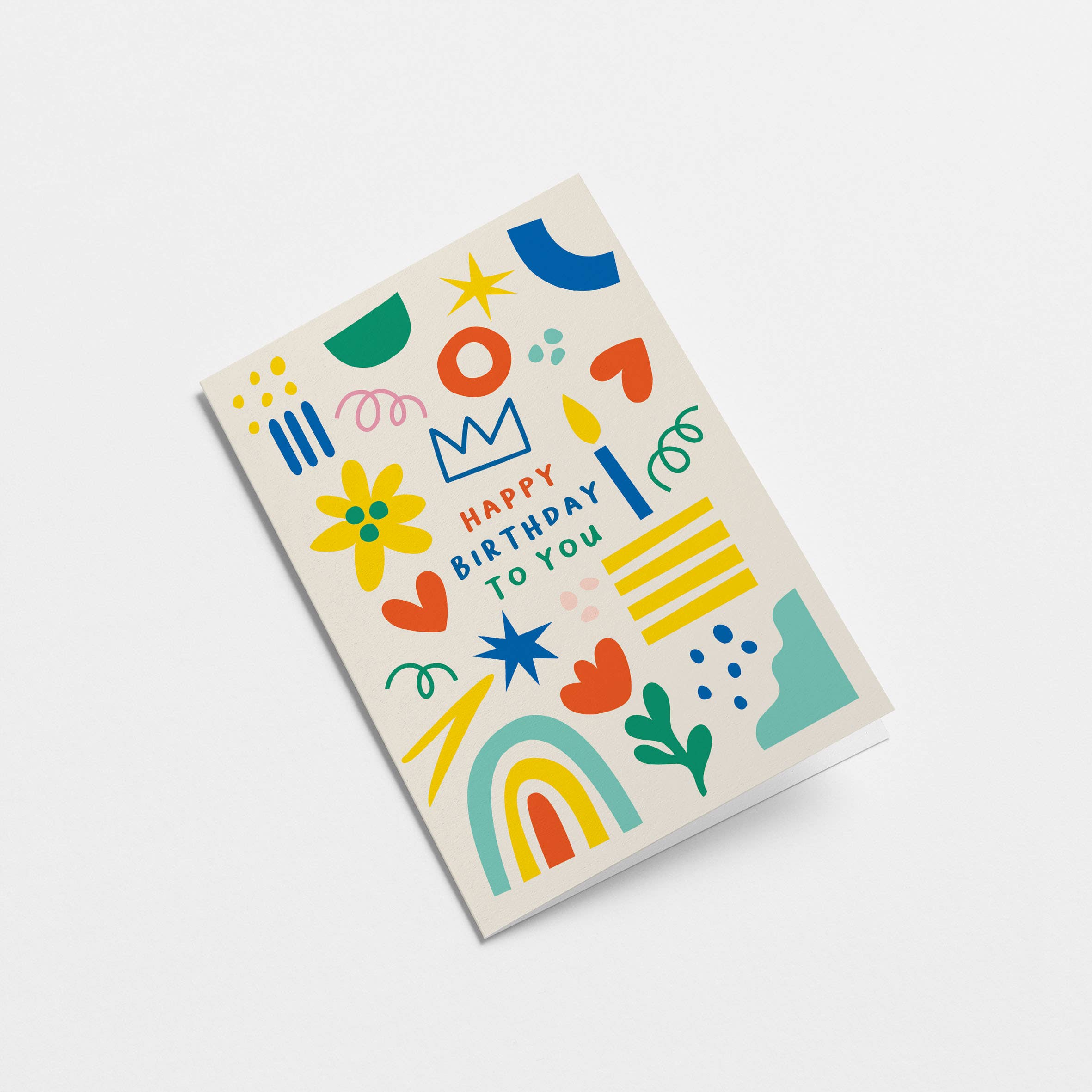 Happy Birthday to you graphic Greeting Card