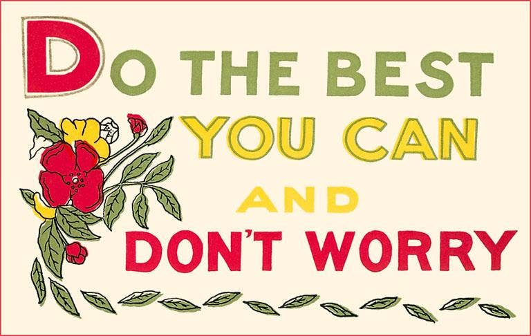 Do the Best You Can Postcard