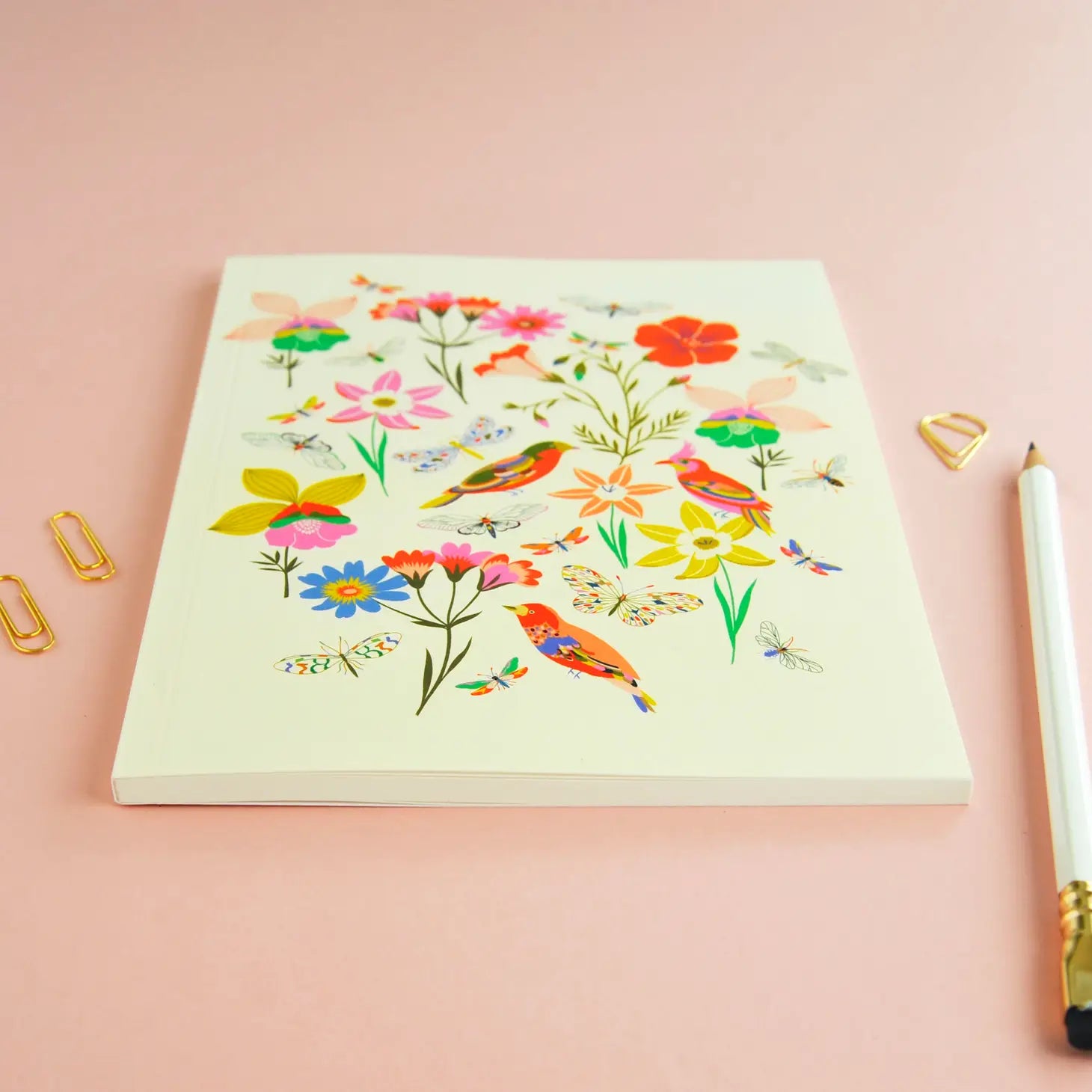 Birds and Bees Perfect Bound Notebook