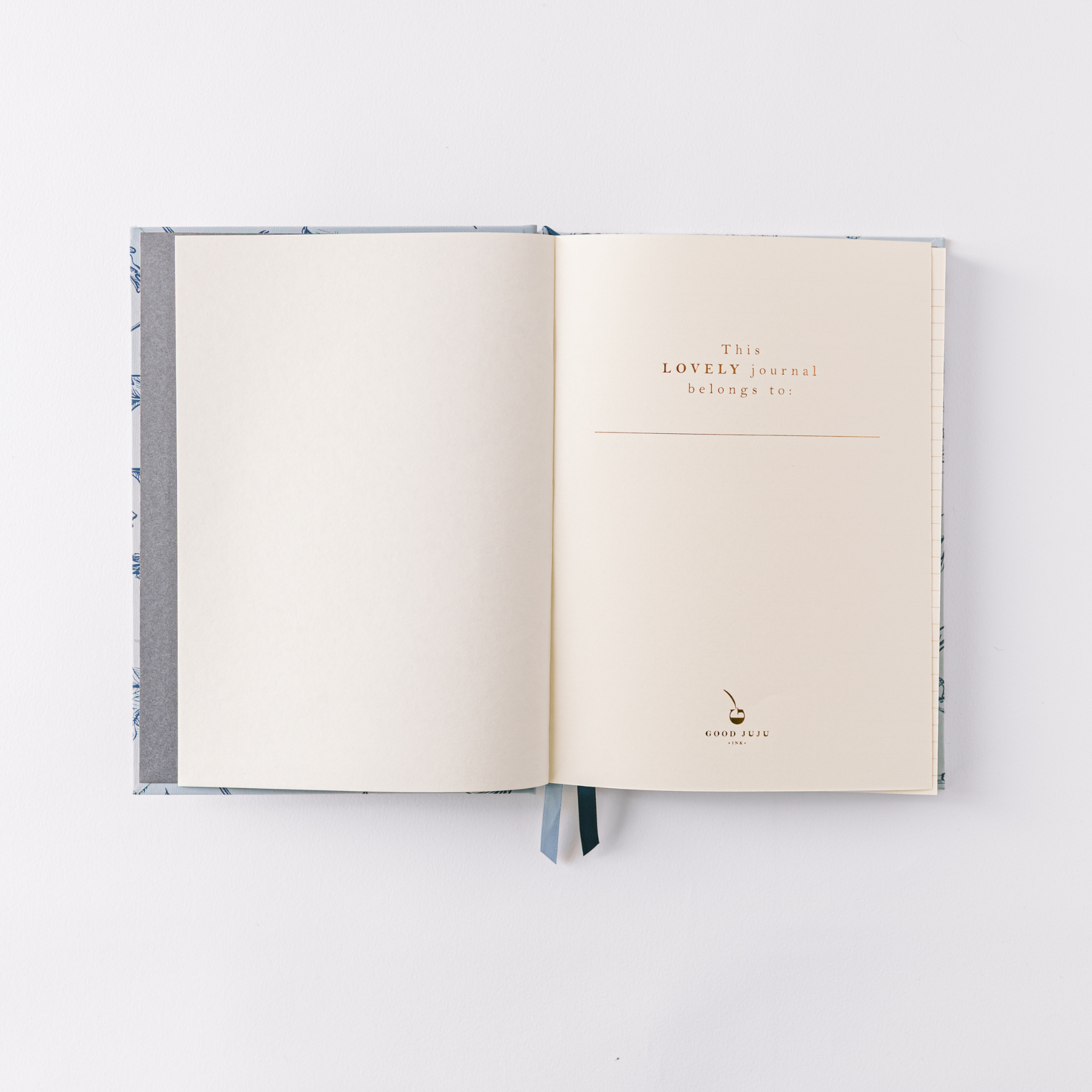 Blue Botanical Bird Toile Journal