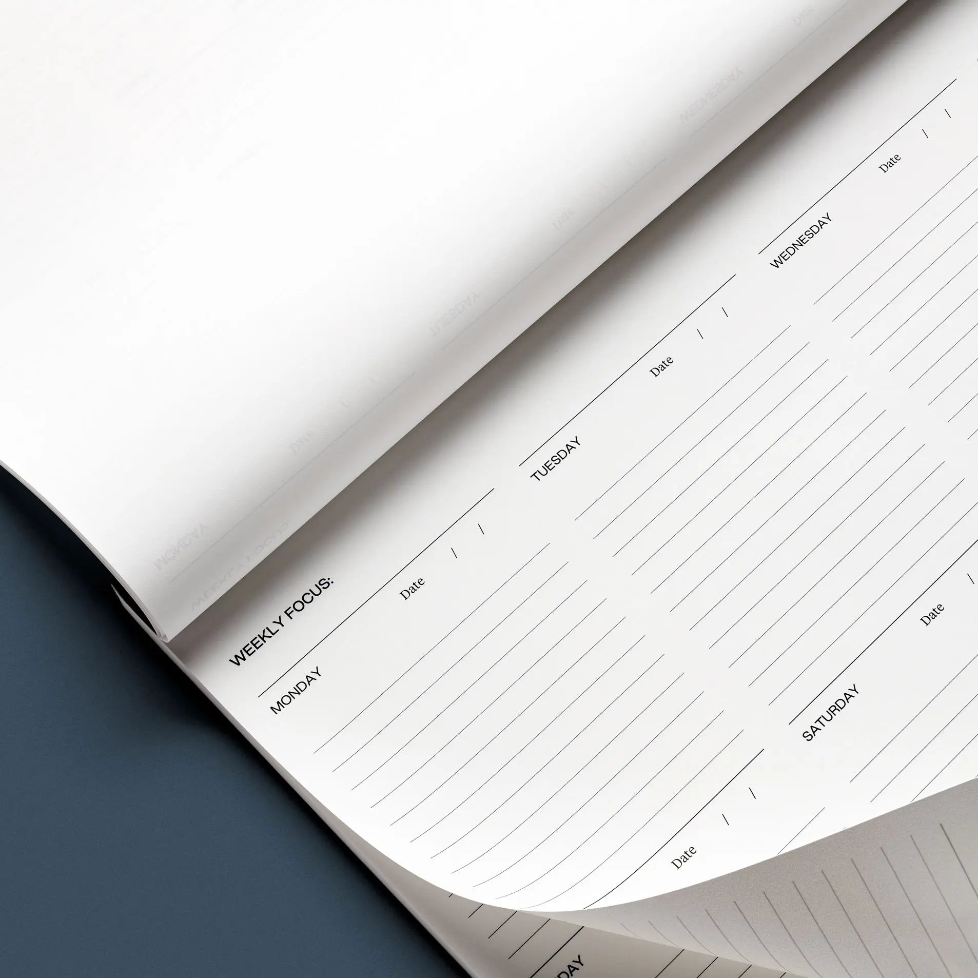Stone Paper Weekly Desk Pad