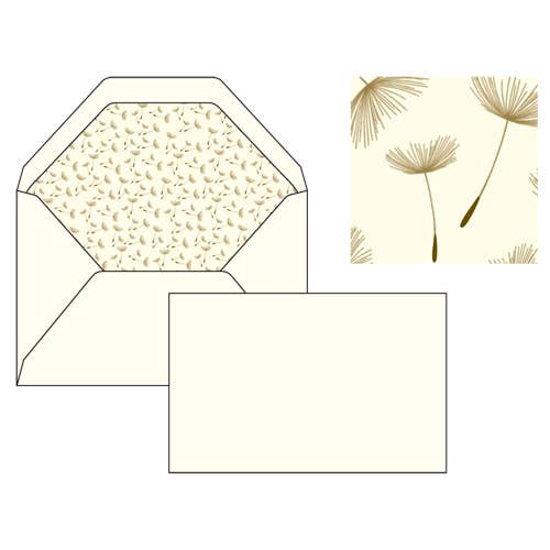 Rossi 1931 Letterpress Gold Foil Flat Card Letter Sets