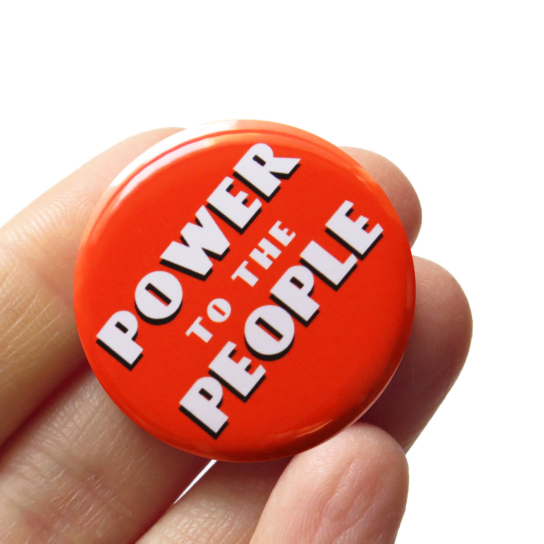 Power to the People Pinback Button