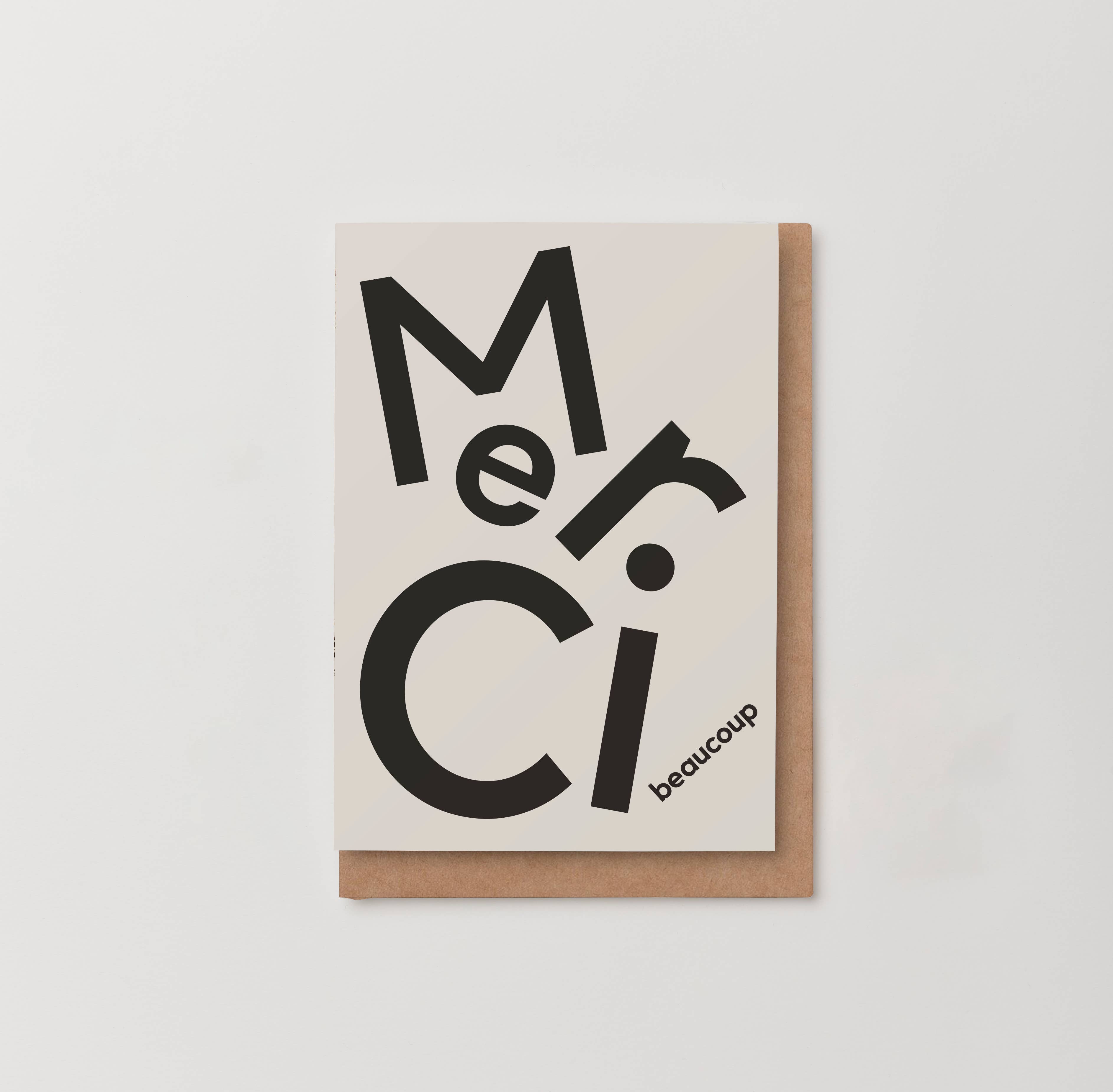 Merci Beaucoup Thank You Card
