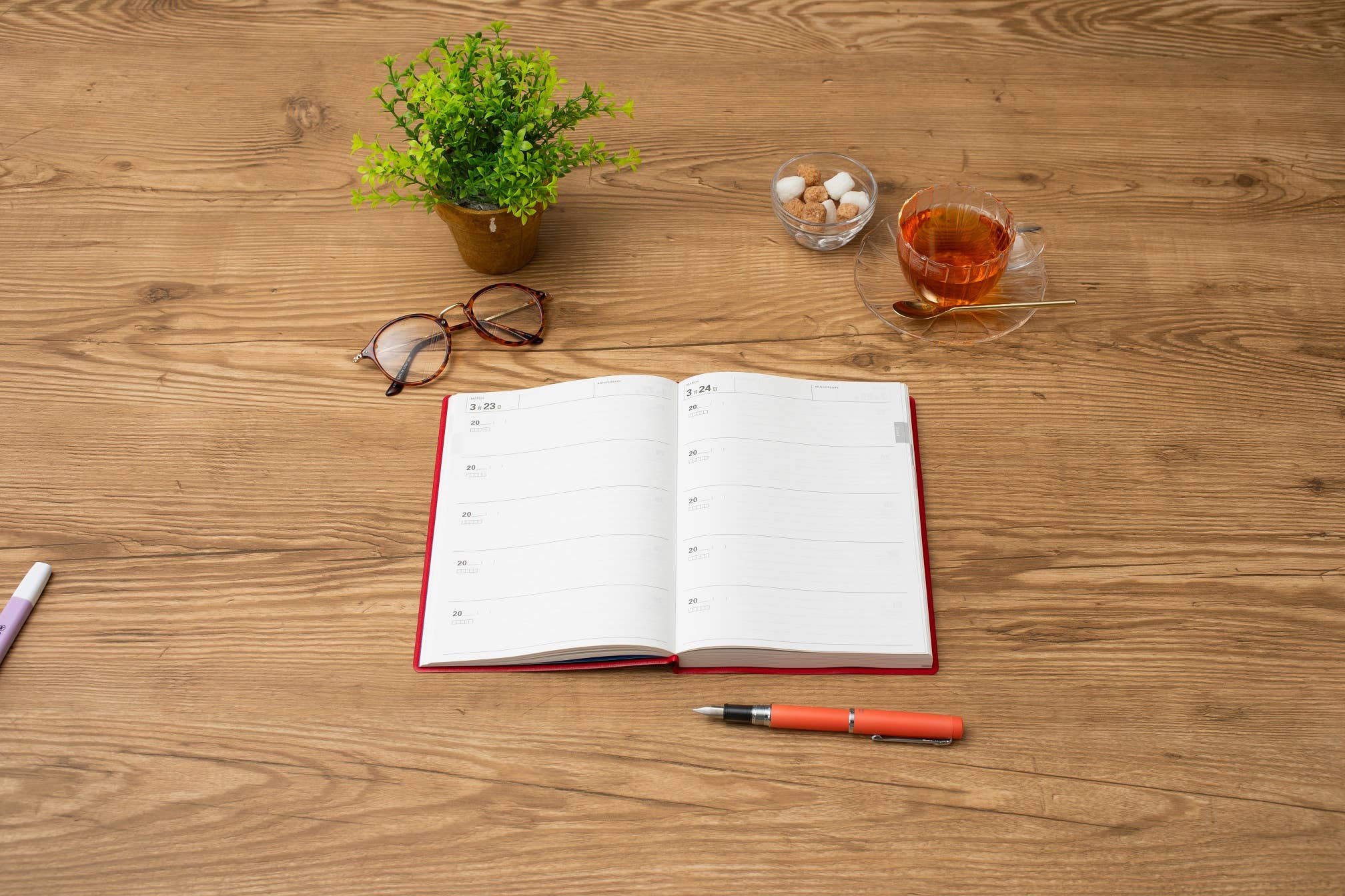 Undated Three Years Diary / Pink