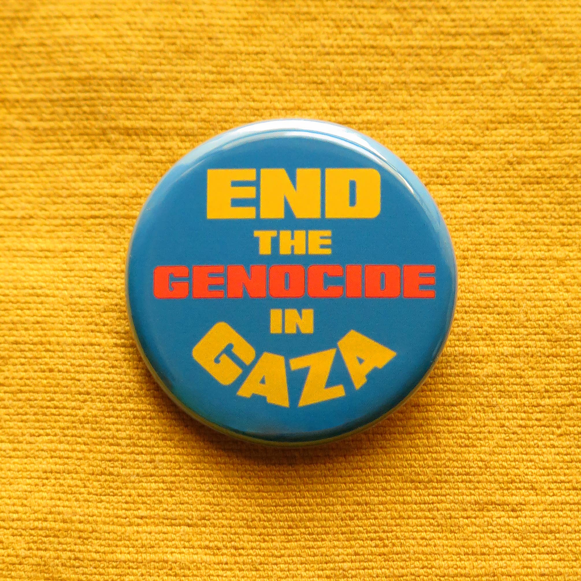 End The Genocide in Gaza Button