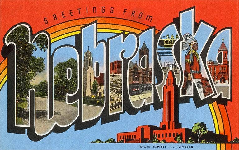 Greetings from Nebraska Postcard No. 5