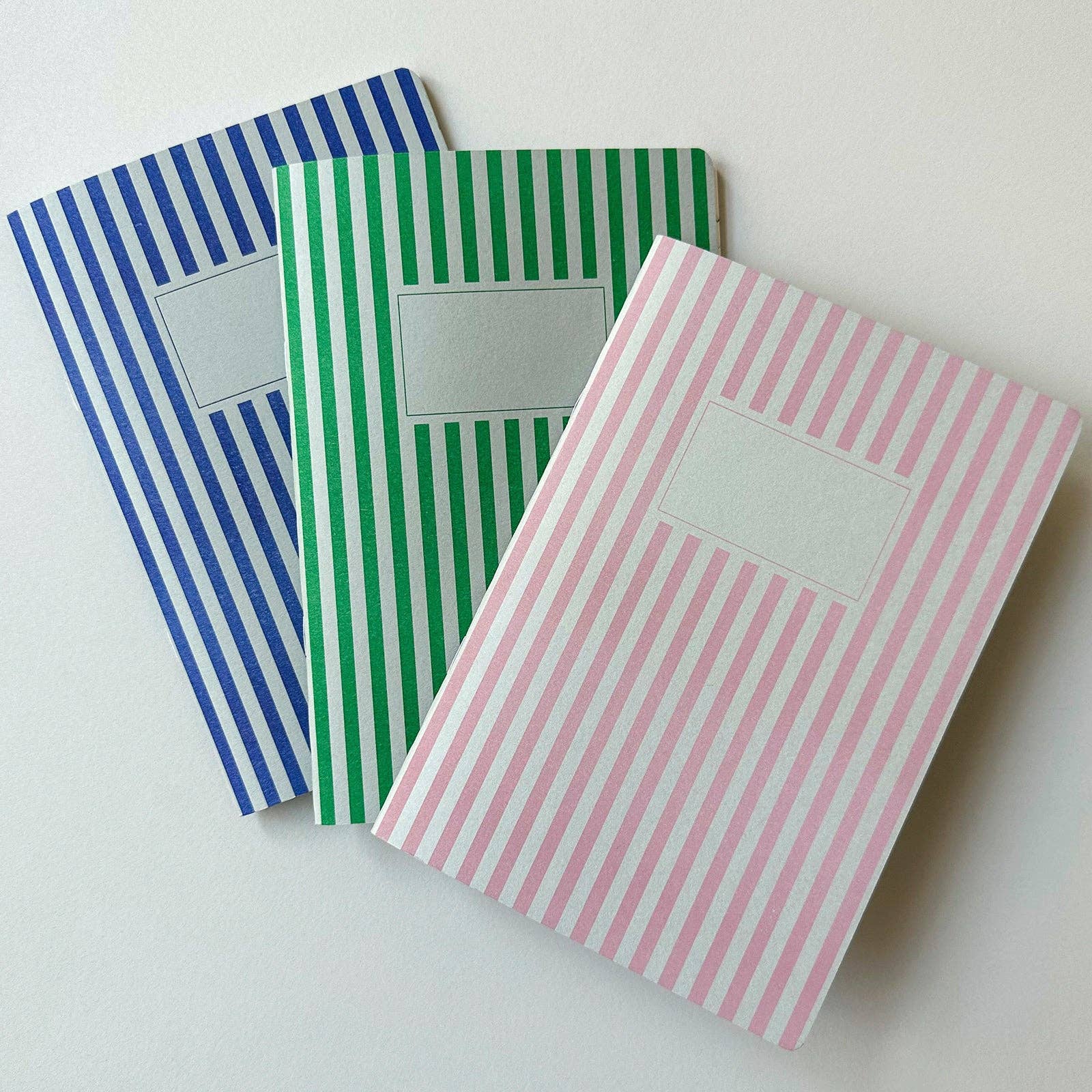 Striped Green Lined Notebook