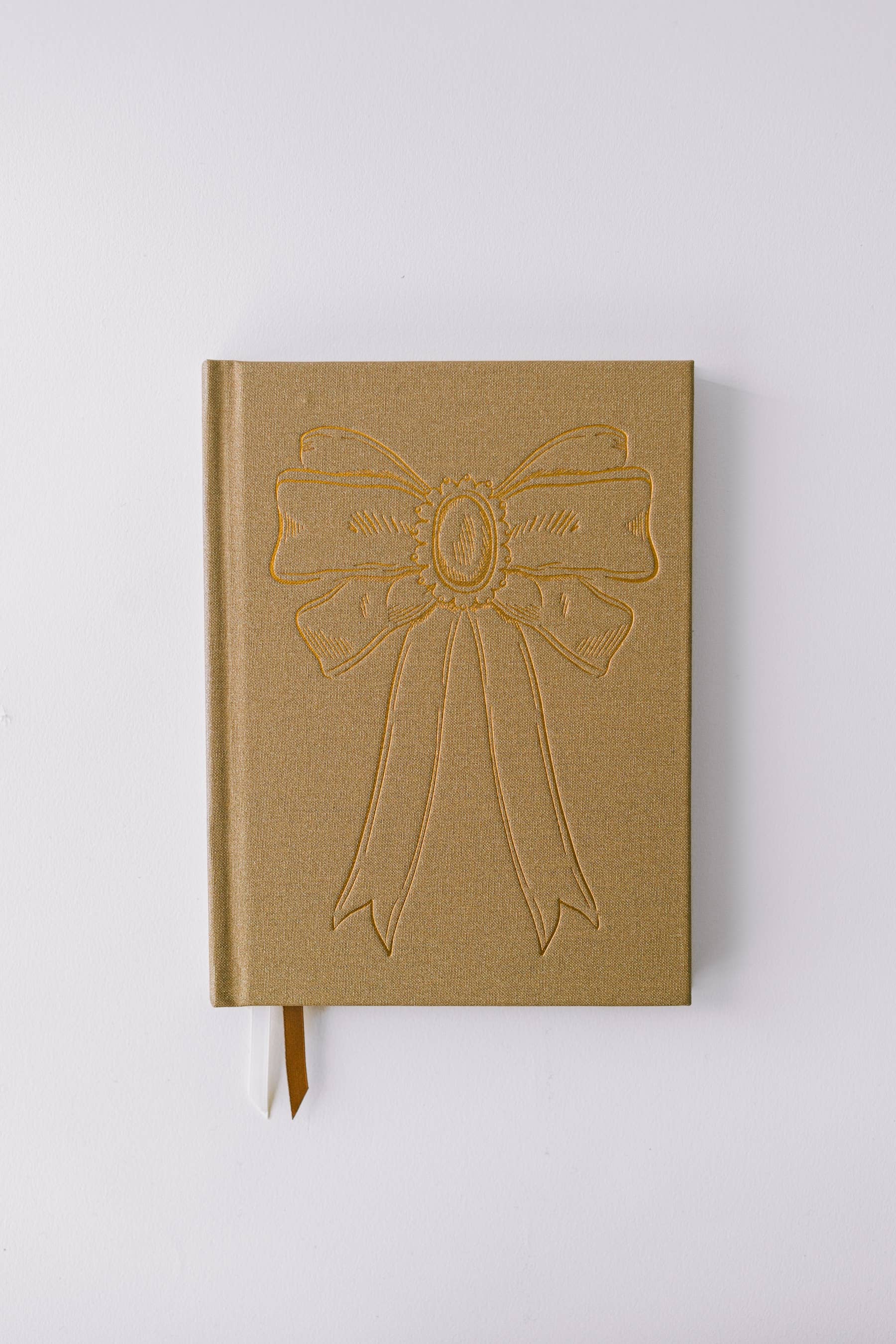 Foil Bow Bookcloth Hardcover Notebook