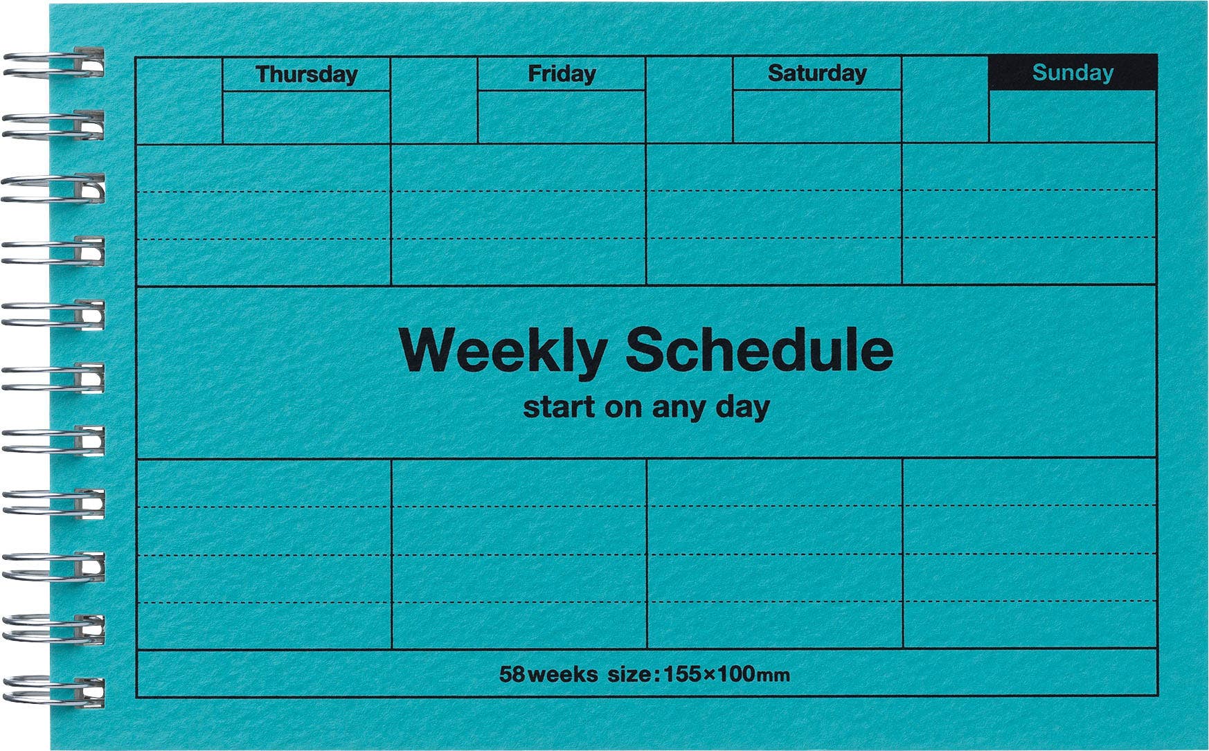 Dayfree Weekly Schedule