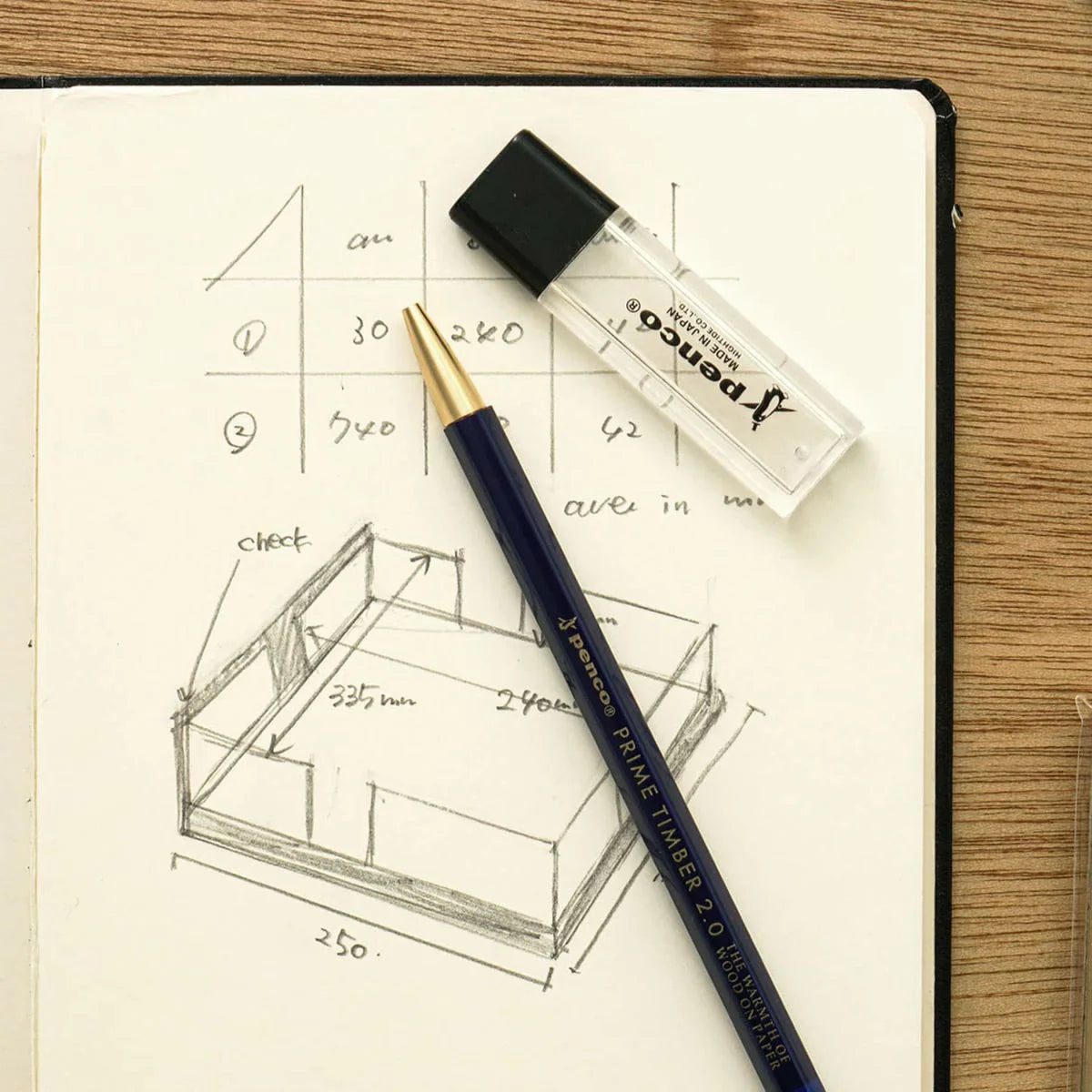 Prime Timber Pencil / Brass