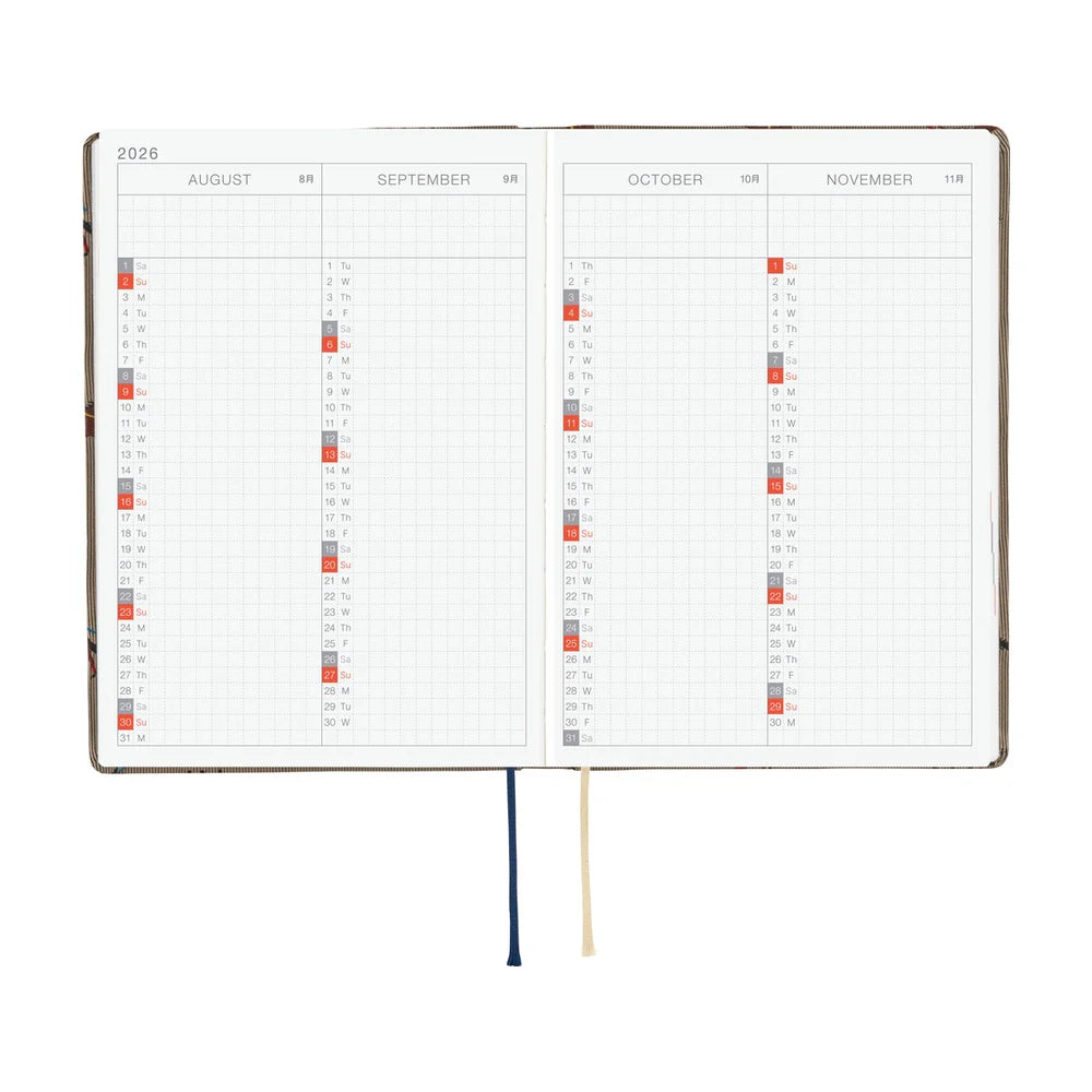 Coming Soon: Hobonichi Techo 2026 HON A6 / Bow & Tie / Galloping Horses