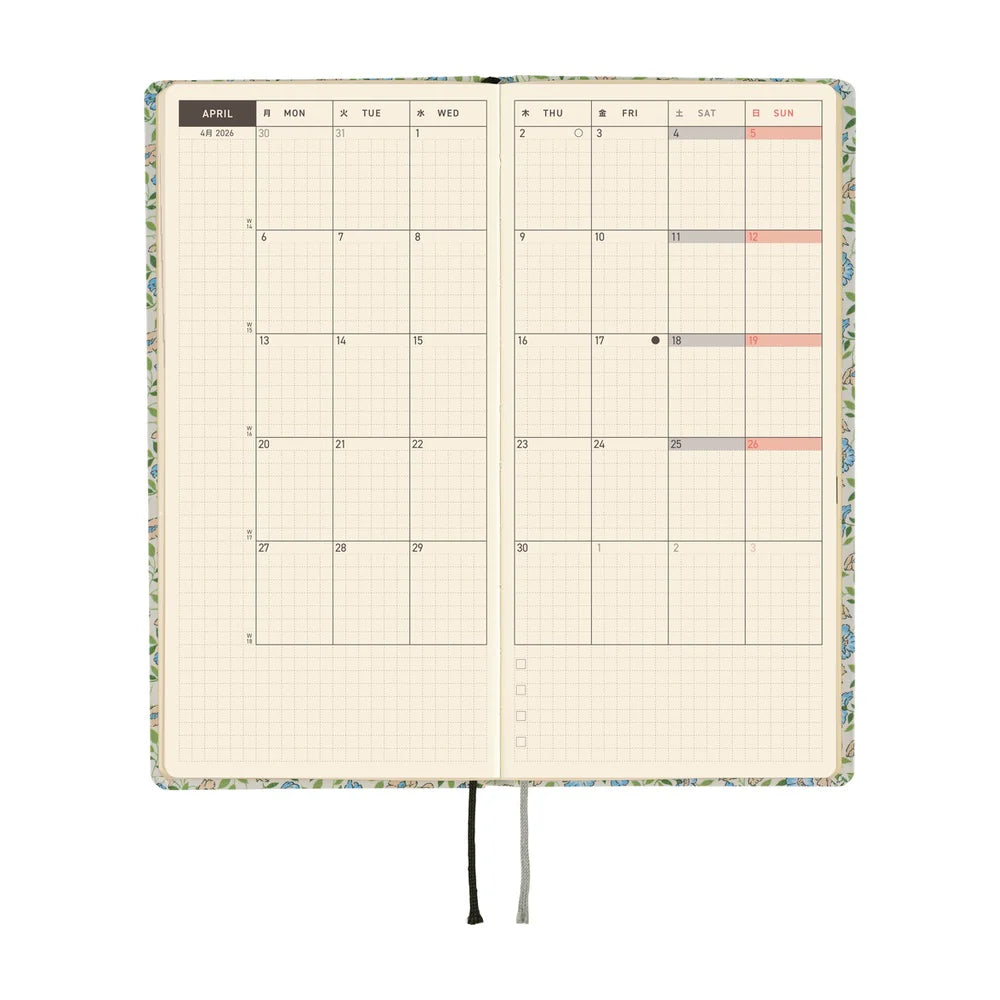 Coming Soon: Hobonichi Techo Weeks 2026 / Liberty Fabrics / Sasha Kiora