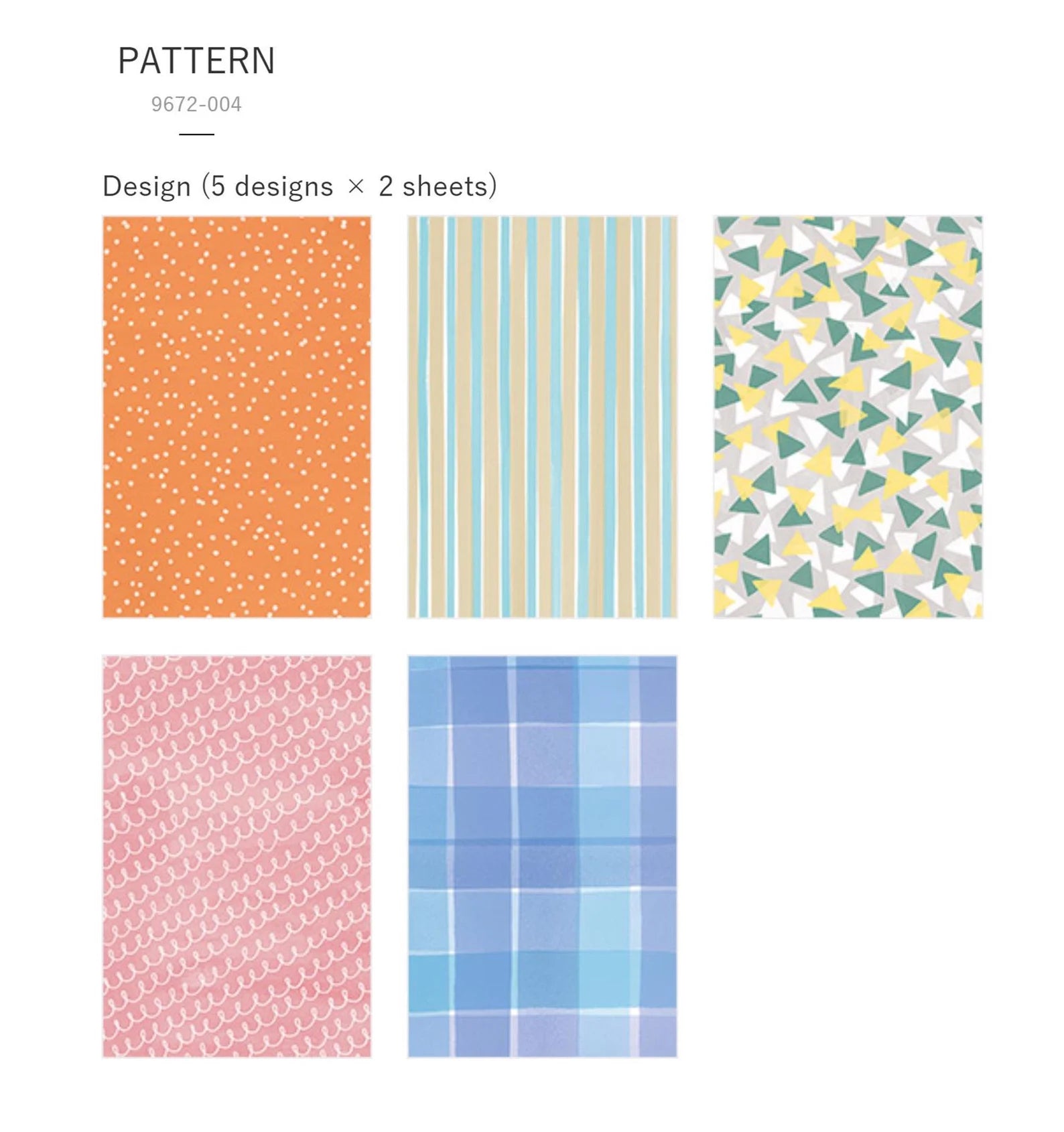 Free Cut Masking Tape Book / Patterns / Hagaki Size