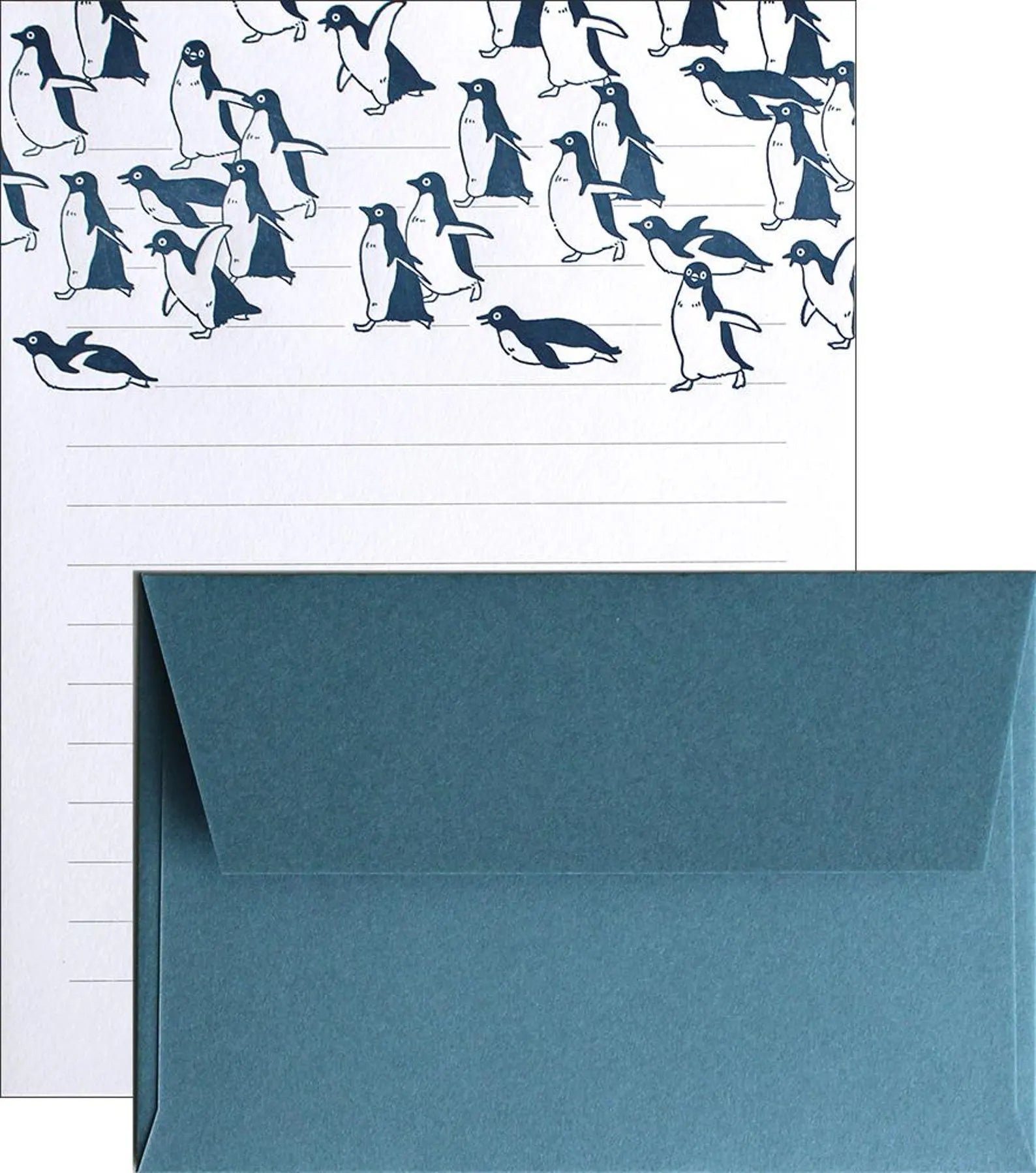 Letterpress Letter Set / Penguins
